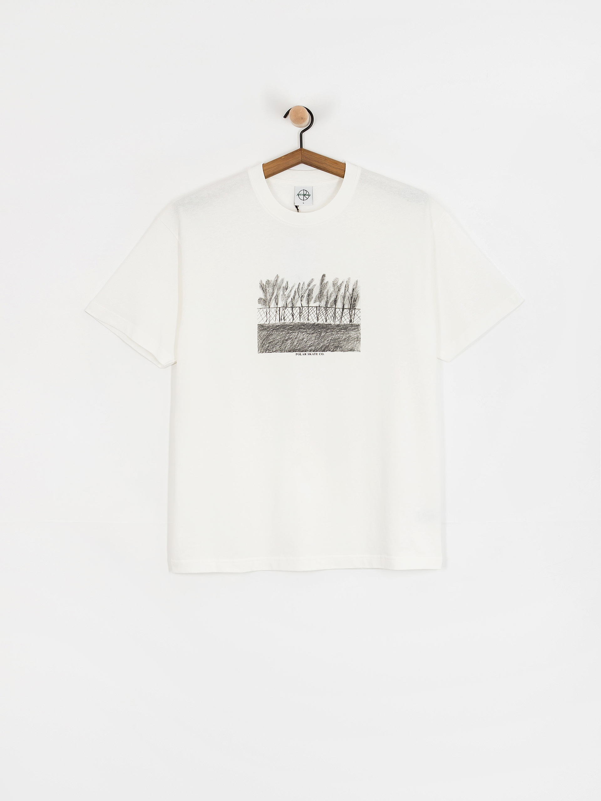 Polar Skate Fence T-Shirt (cloud white)