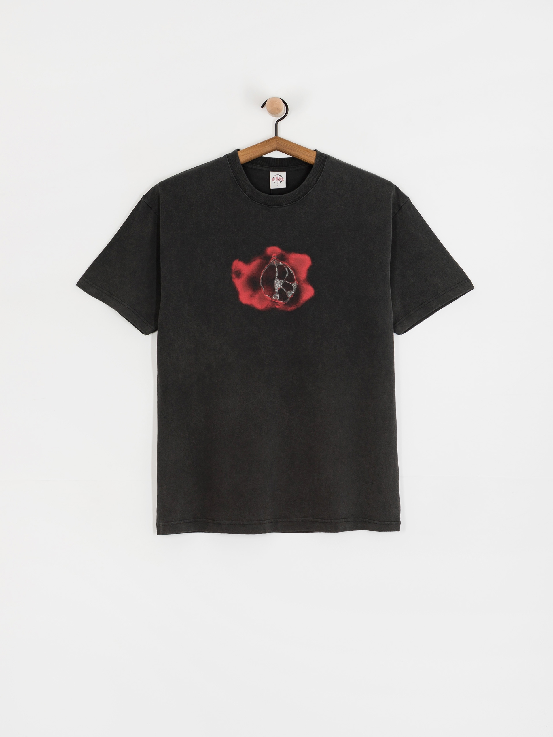 Polar Skate Metal Logo T-Shirt (silver black)