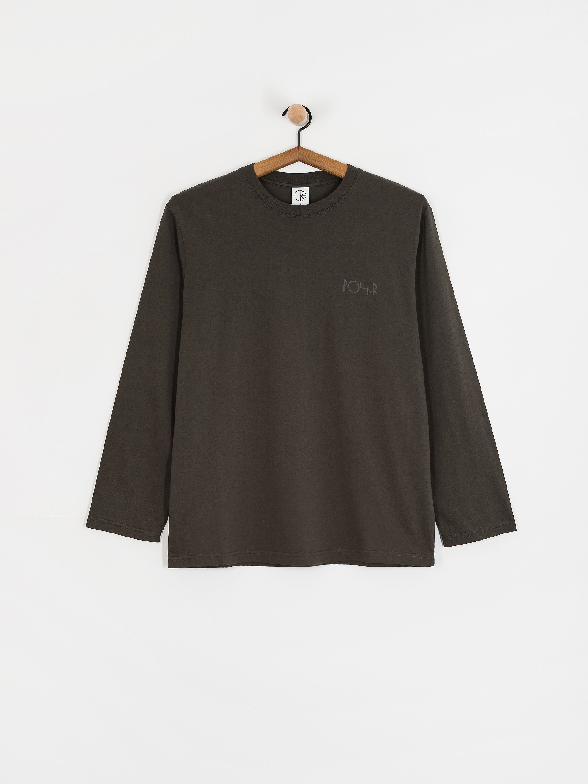 Polar Skate Steve Stroke Logo Longsleeve (dirty black)