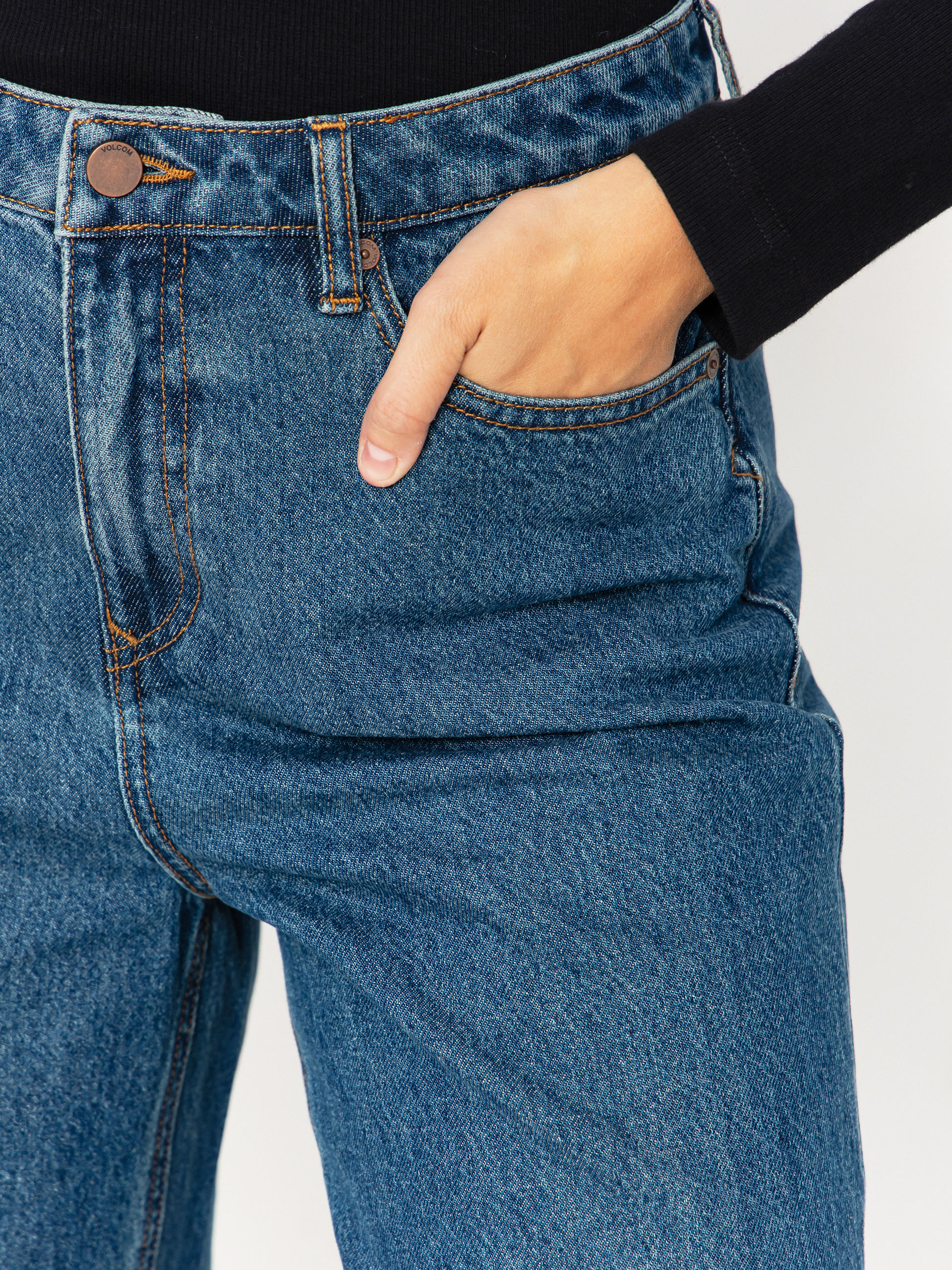 Volcom Pants Stoned Bf Hirise Wmn (indigo ridge wash)