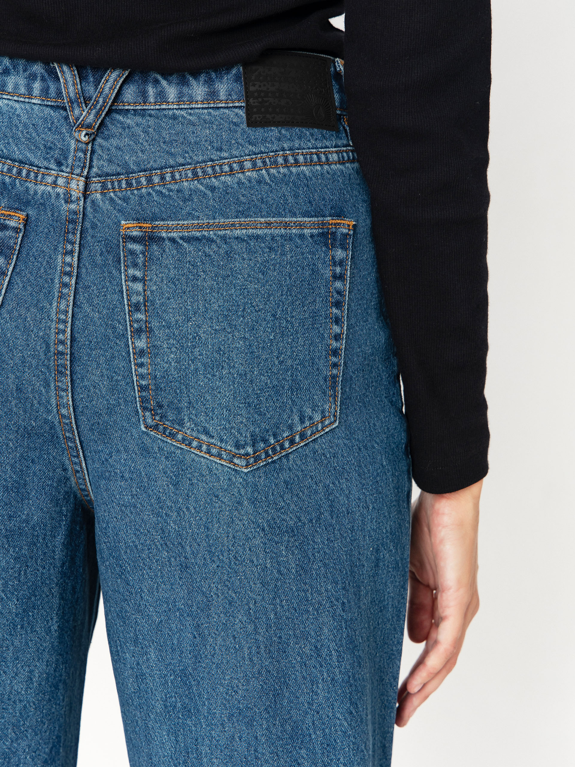 Volcom Pants Stoned Bf Hirise Wmn (indigo ridge wash)