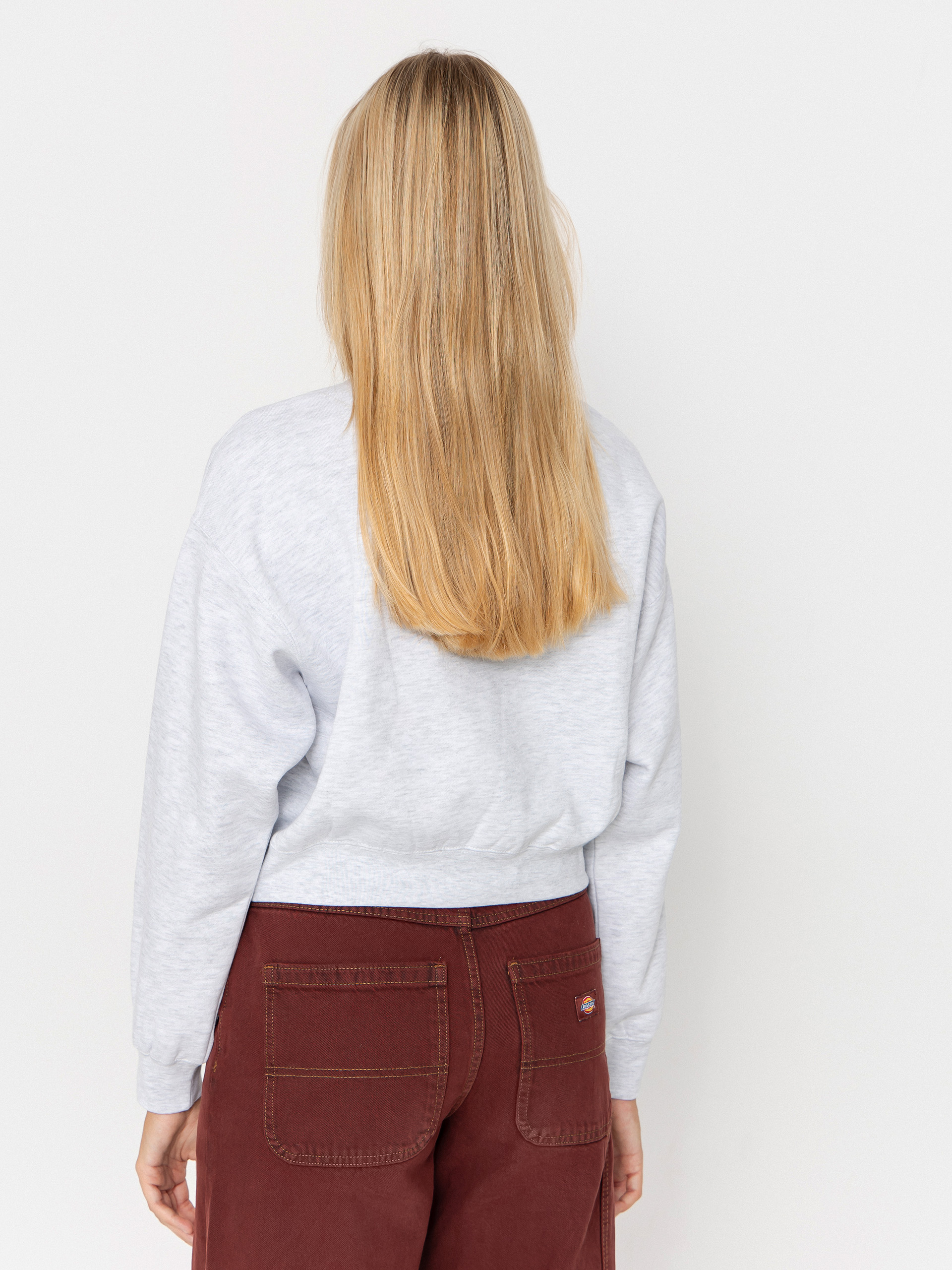 OBEY Sweatshirt Blocks Cropped Crew Wmn (ash grey)