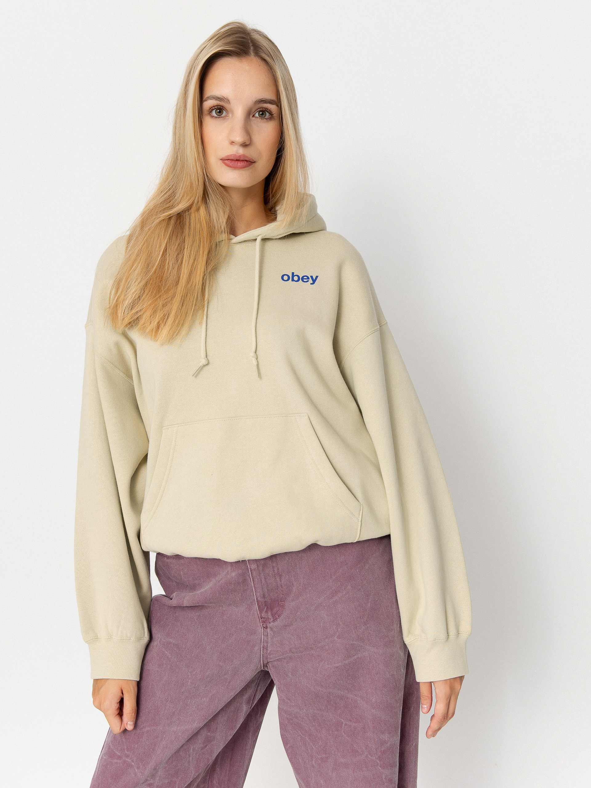 OBEY Hoodie Time Baggy Relaxed HD Wmn (sand)