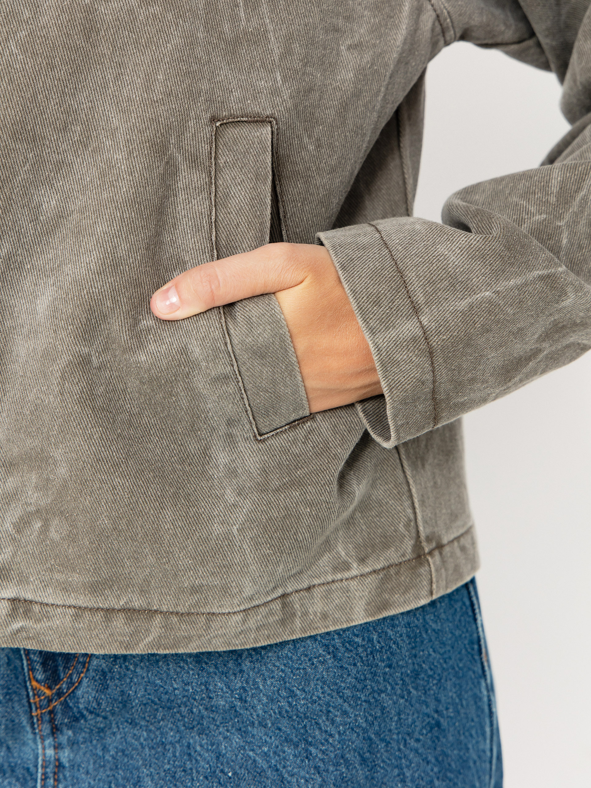 OBEY Jacket Donovan Zip Wmn (major brown wrinkle wash)