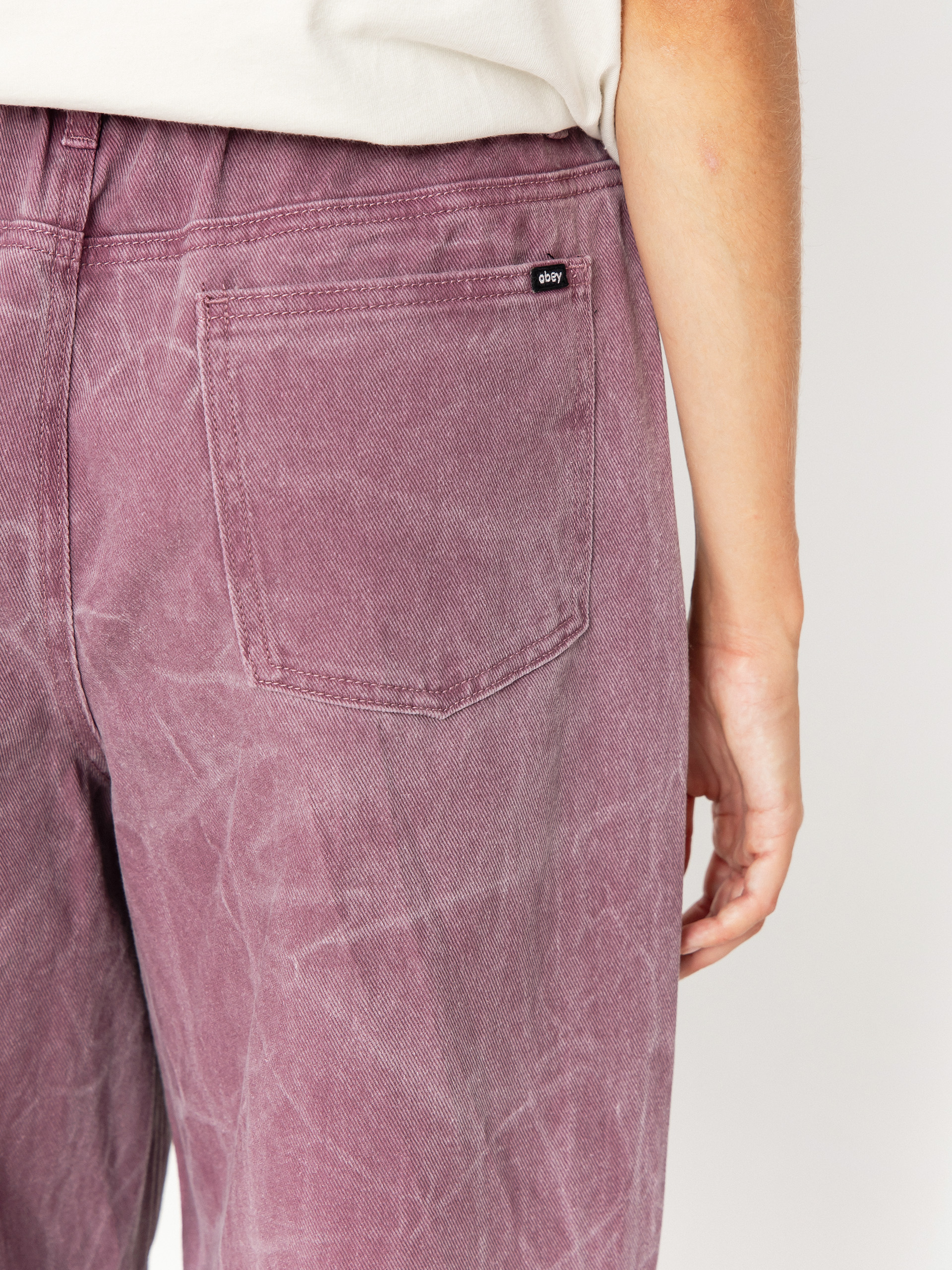 OBEY Donovan 5 Pocket Wmn Pants (tulip wrinkle wash)