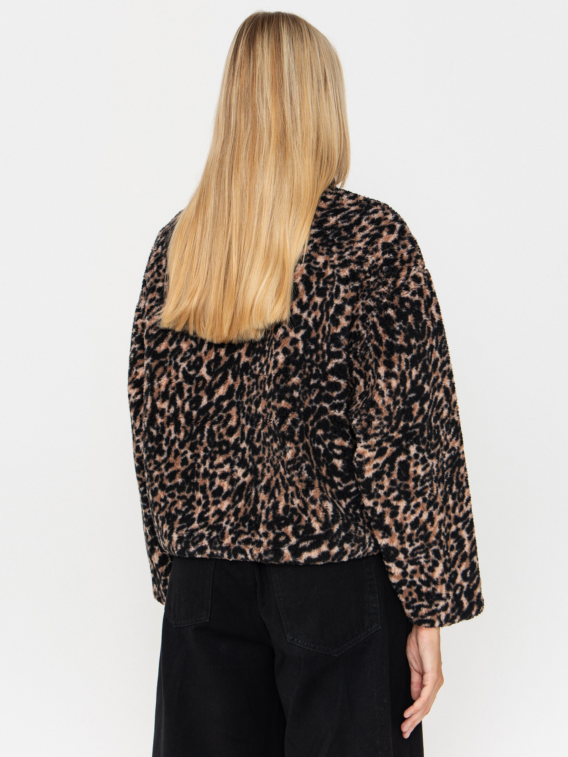 Volcom Sweatshirt Wylding Out Sherpa Wmn (animal print)