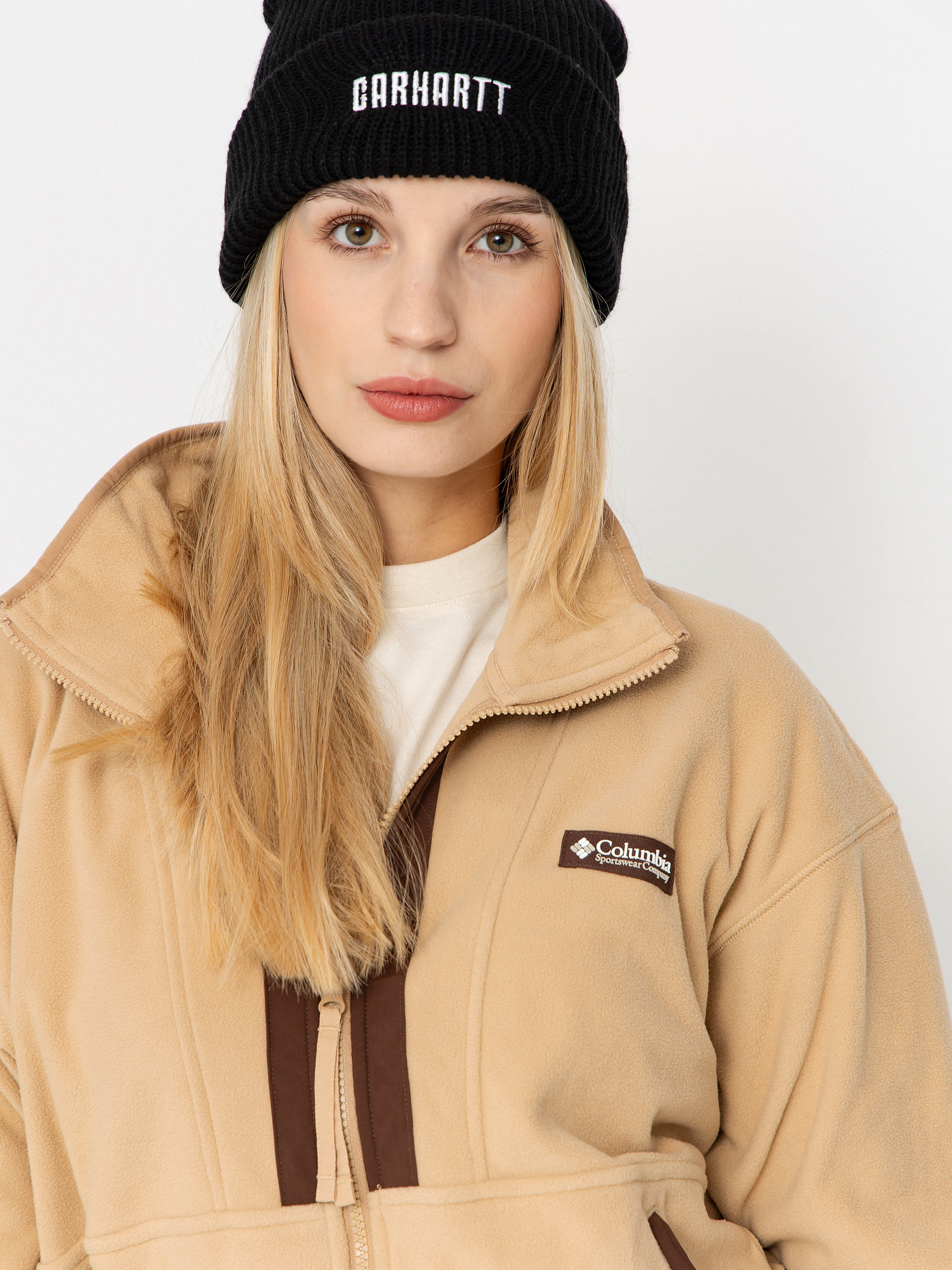 Womens Columbia Backbowl II Full Zip Fleece  (canoe/tobacco)