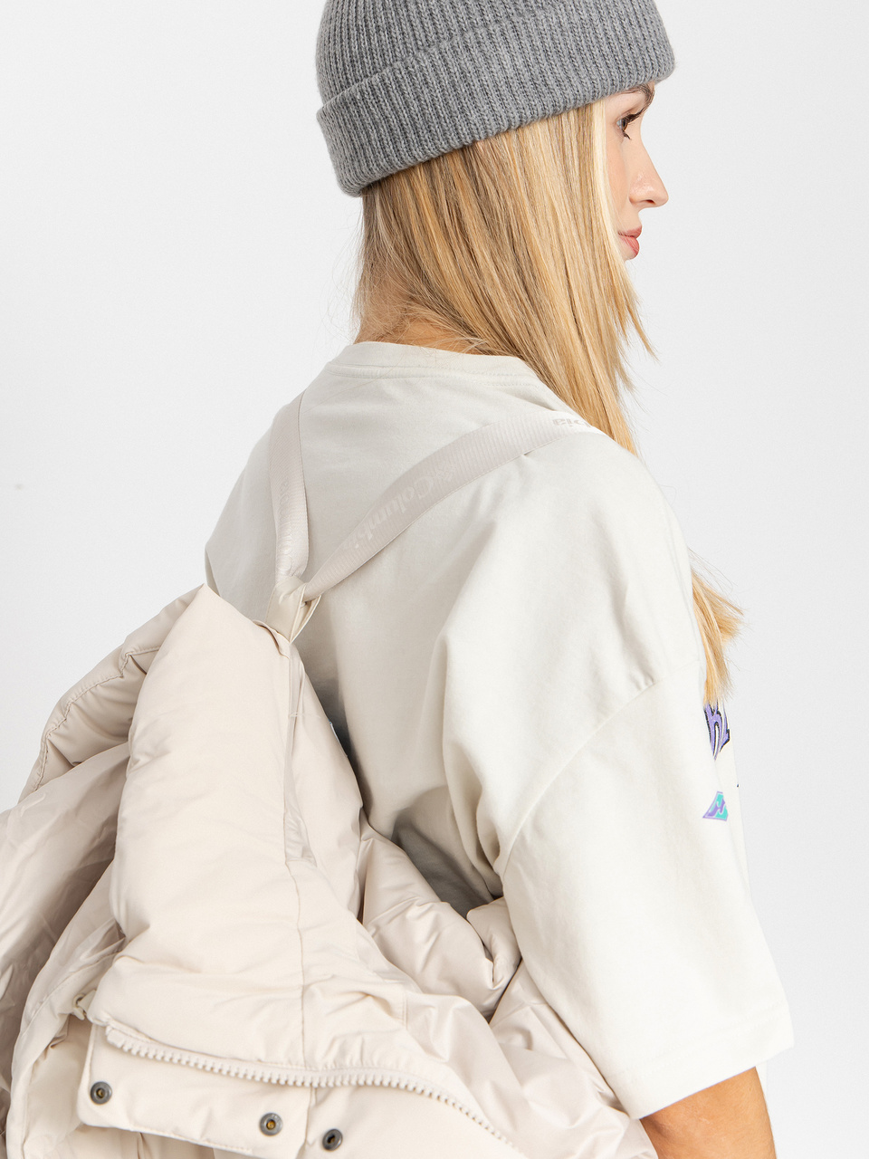 Columbia Amaze Puff Hooded Wmn Jacket (dark stone)