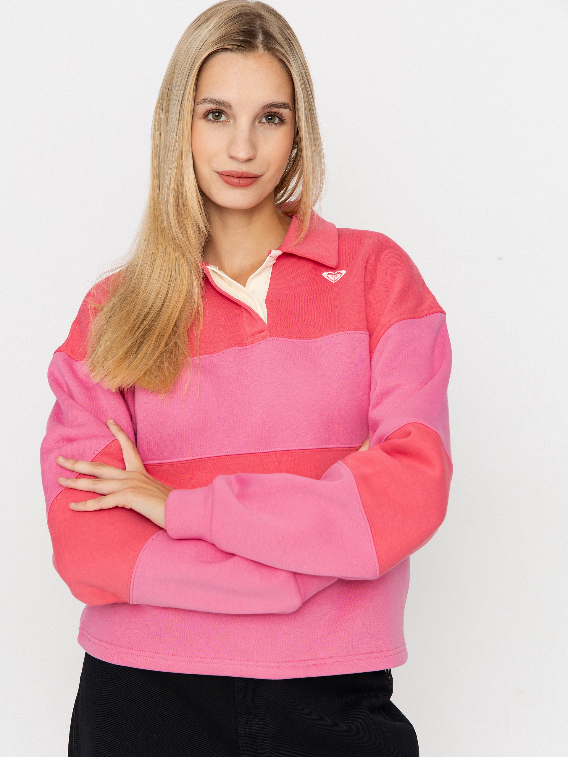 Roxy Hoodie Cross Your Mind Wmn - pink (honey suckle)