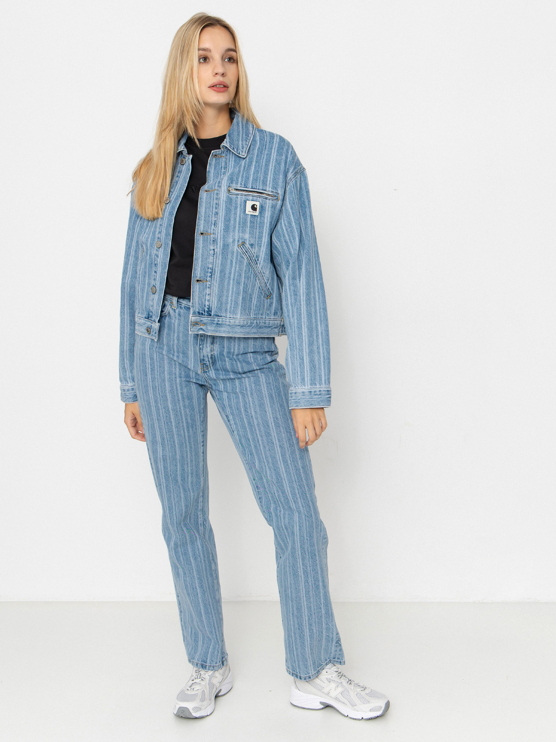 Carhartt WIP Rylan Wmn Pants (rylan stripe/blue/stone bleached)