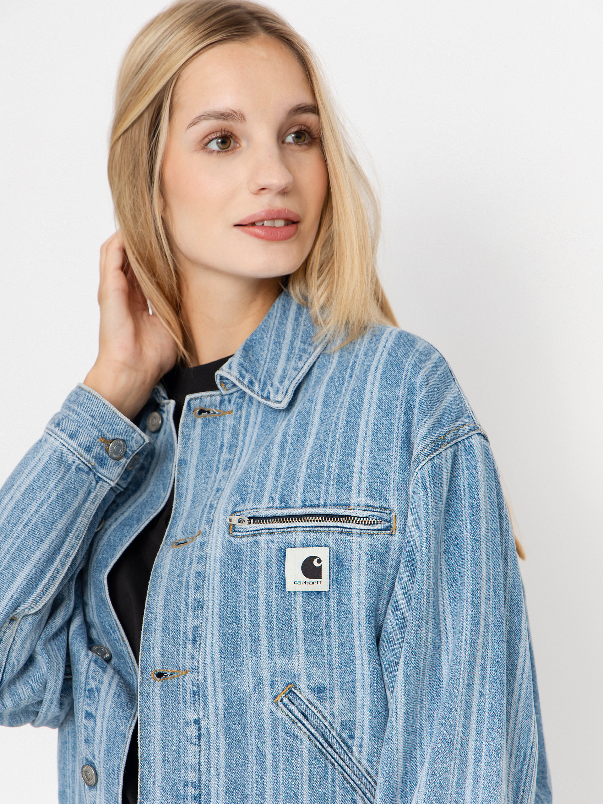 Carhartt WIP Rylan Wmn Hose (rylan stripe/blue/stone bleached)