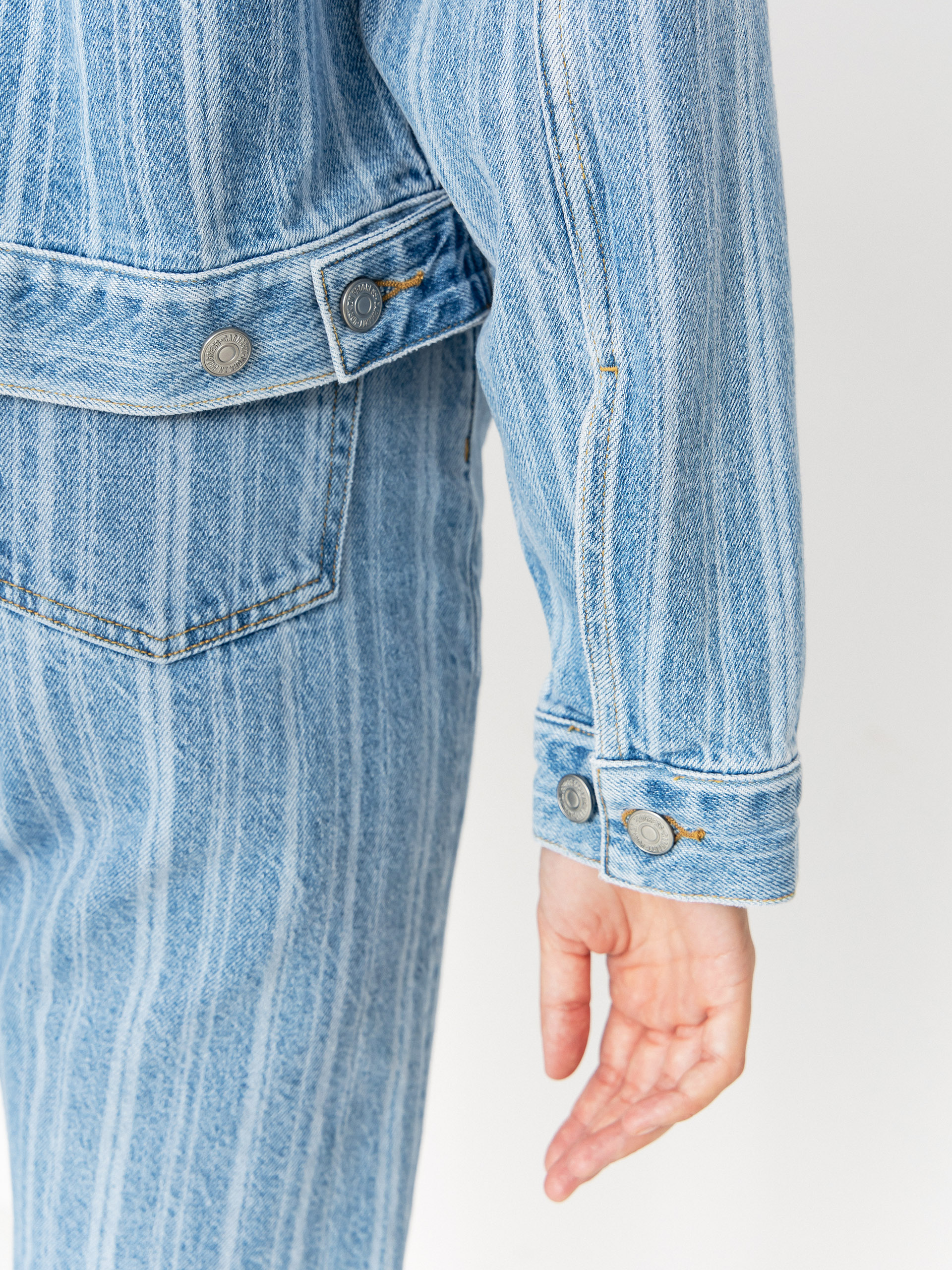 Carhartt WIP Rylan Wmn Hose (rylan stripe/blue/stone bleached)