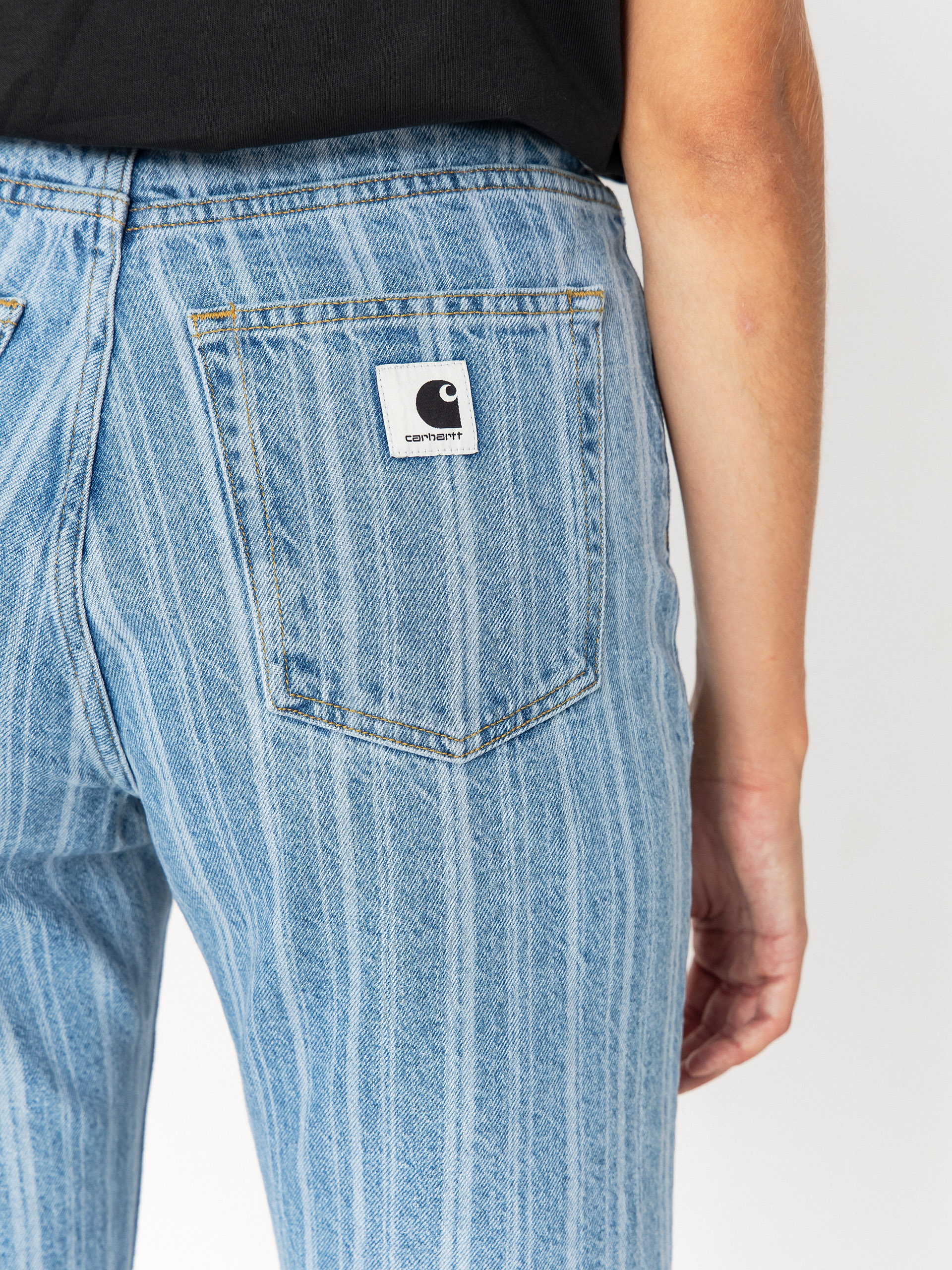 Carhartt WIP Rylan Wmn Hose (rylan stripe/blue/stone bleached)