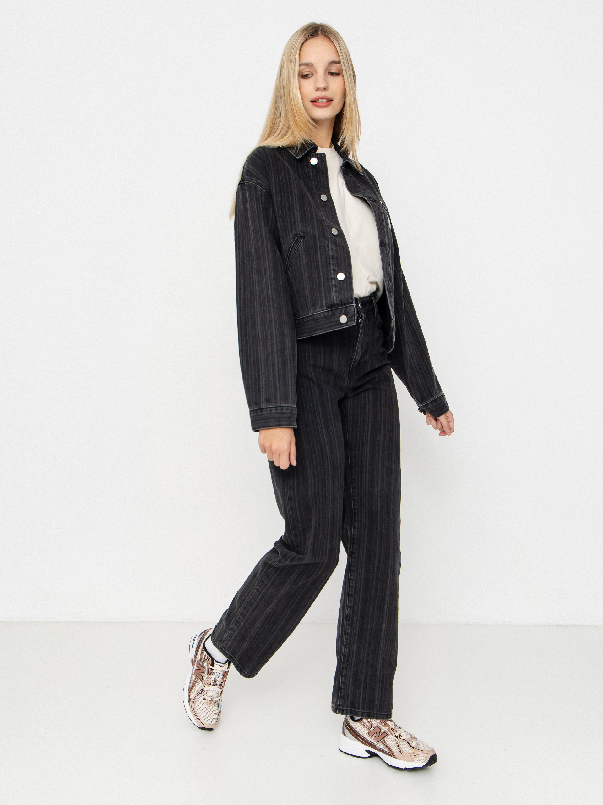 Carhartt WIP Rylan Wmn Jacket (rylan stripe/black/stone washed)