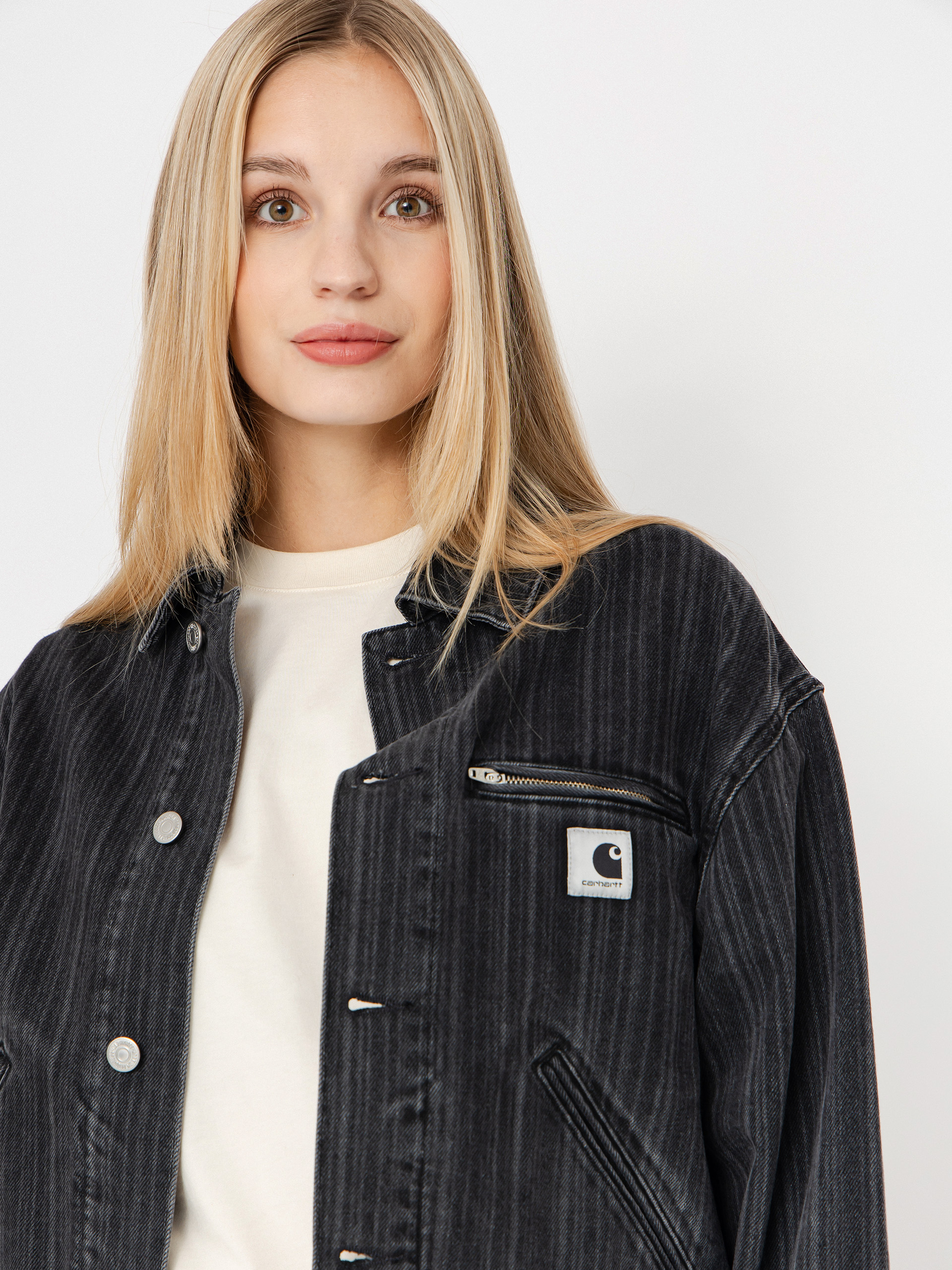 Carhartt WIP Rylan Wmn Jacket (rylan stripe/black/stone washed)