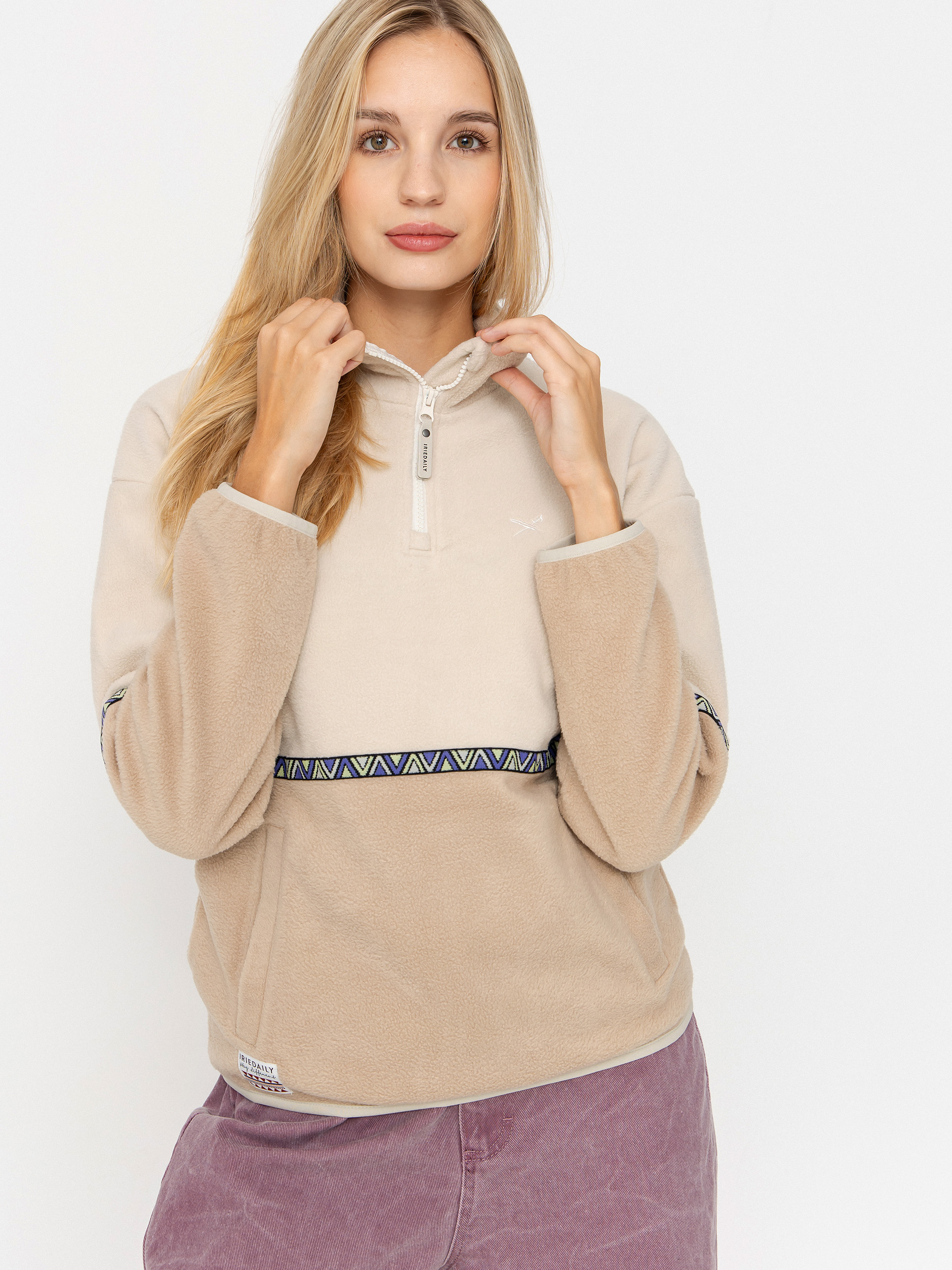 Damen Iriedaily Holina Fleece jacke (khaki)