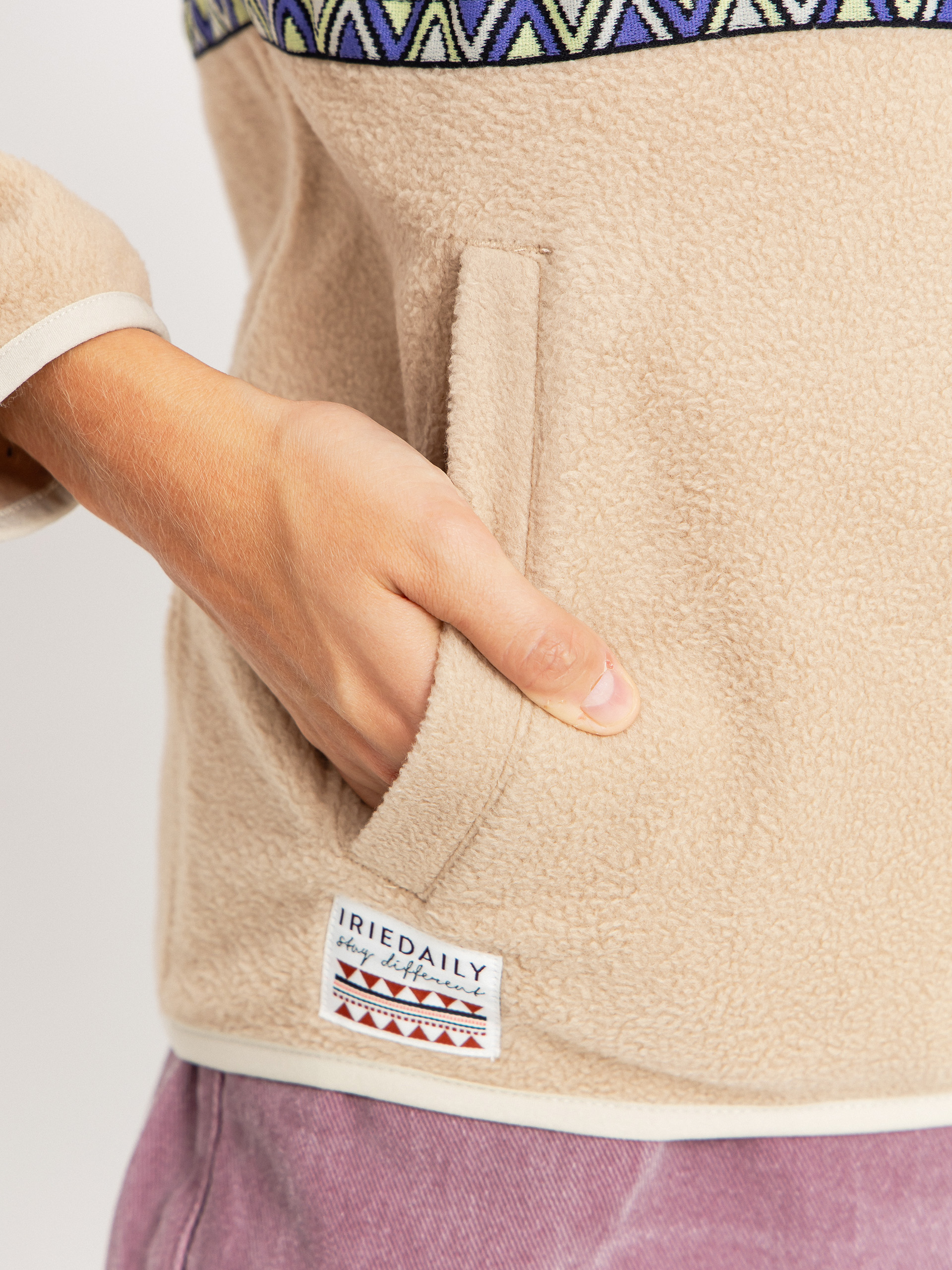 Womens Iriedaily Holina Fleece  (khaki)