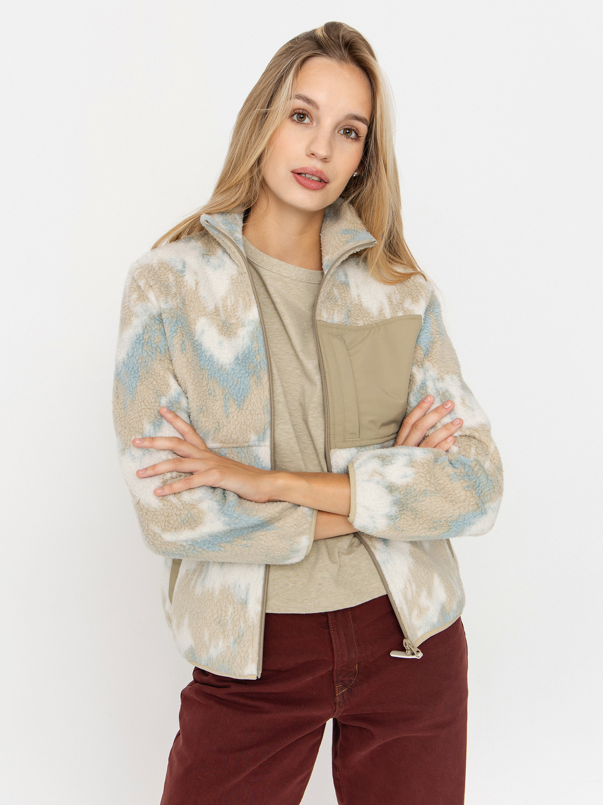Iriedaily Arkta Teddy 2 Jacket Wmn (khaki grey)
