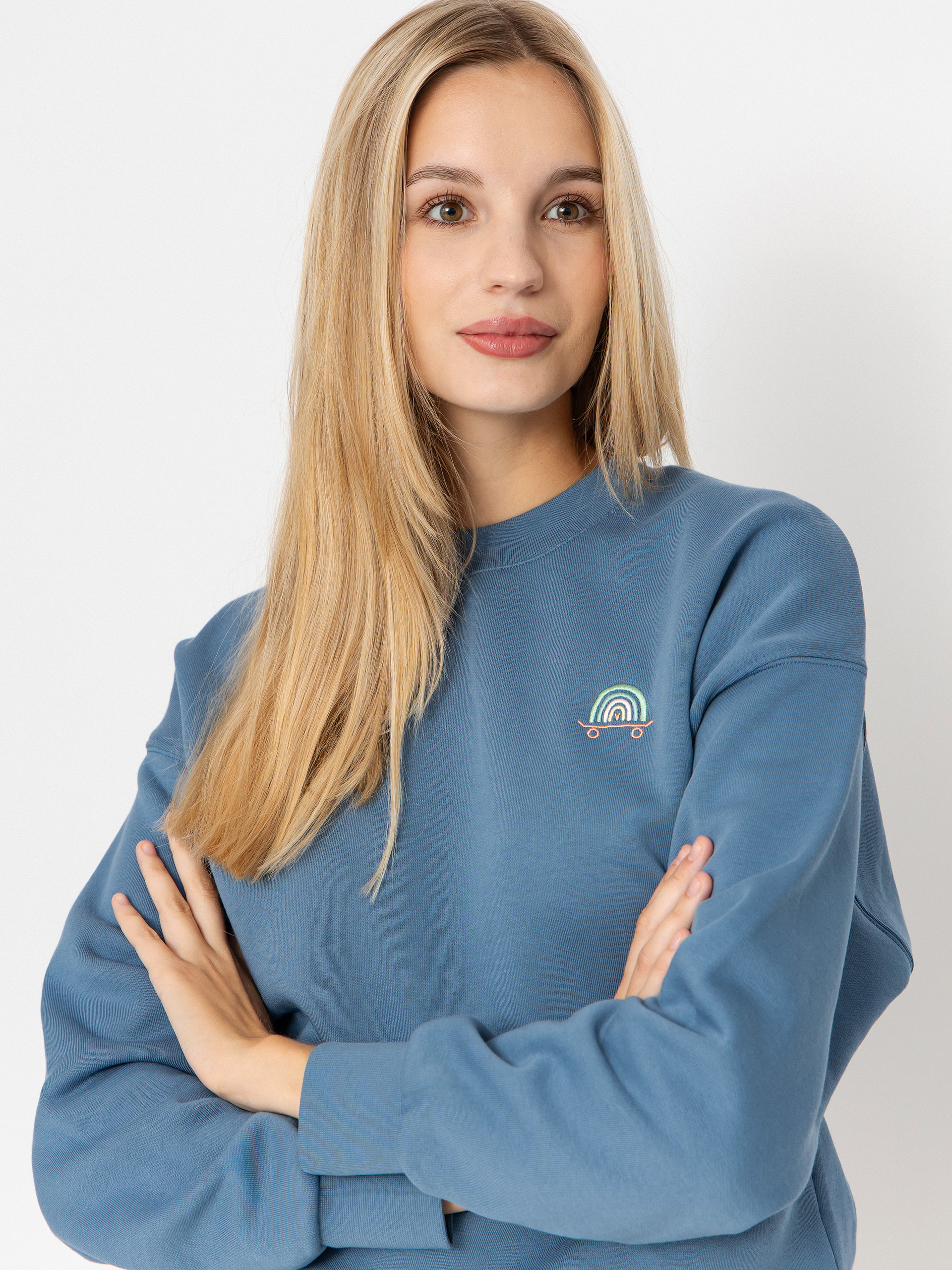 Iriedaily Sweatshirt Skate Heart Wmn (greyblue)