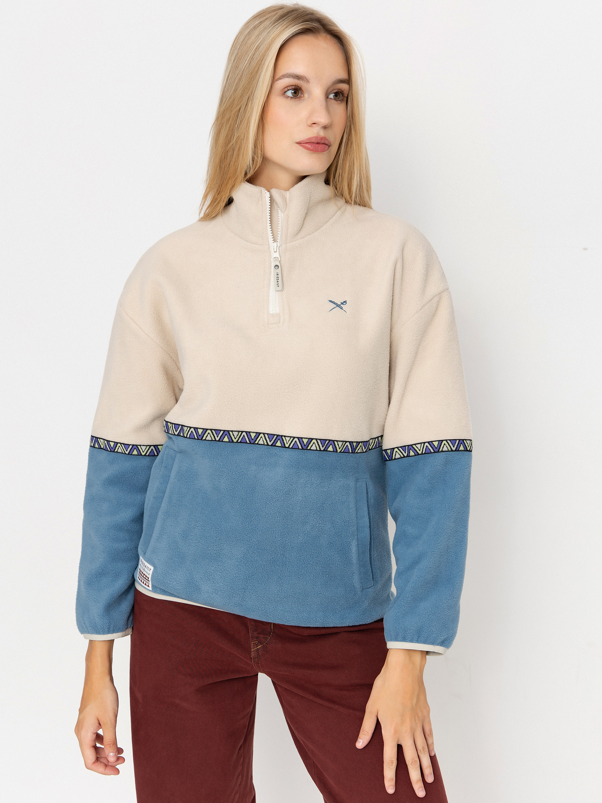 Iriedaily Holina Wmn Fleece Jacke (grey blue)