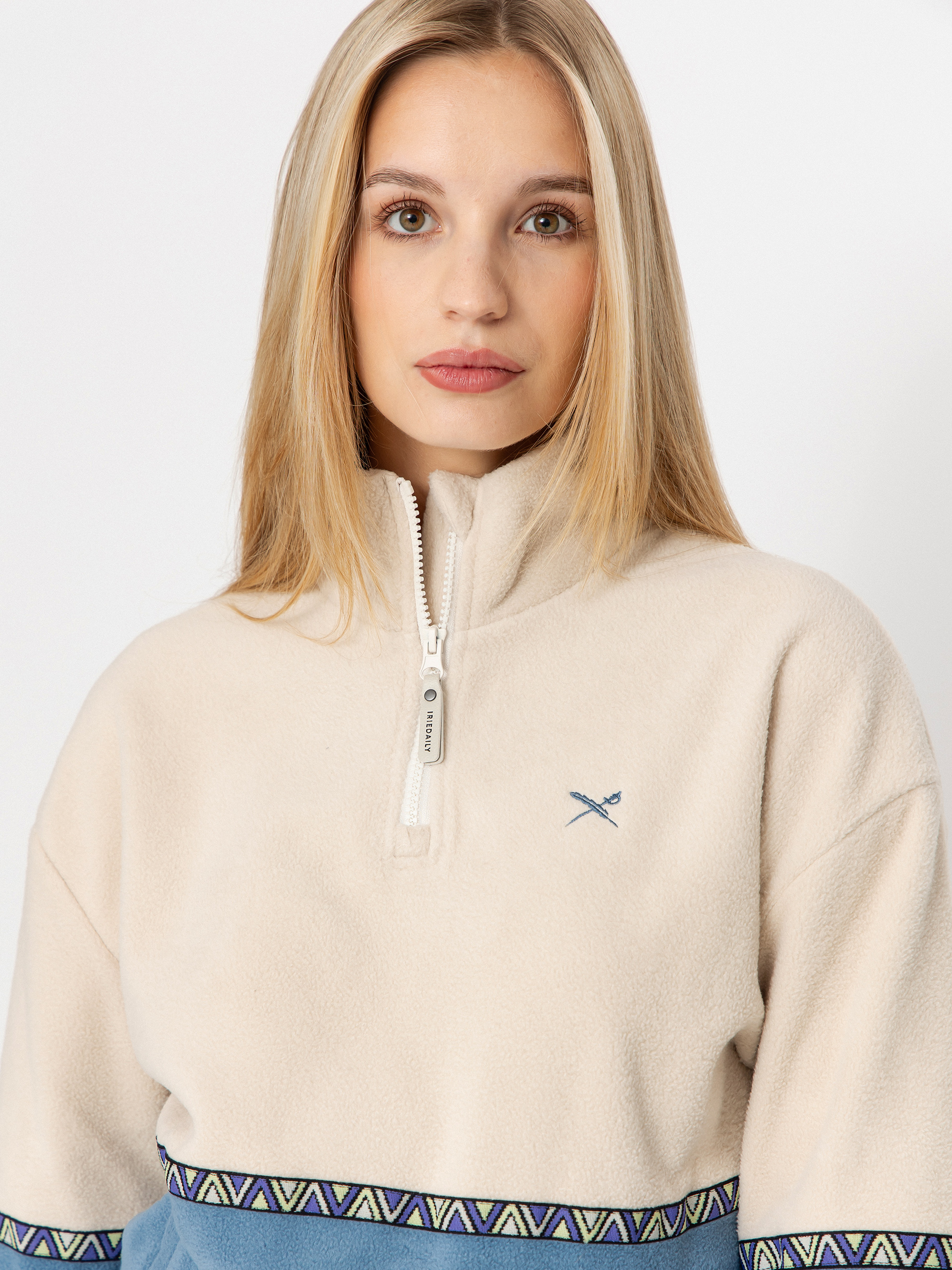 Womens Iriedaily Holina Fleece  (grey blue)