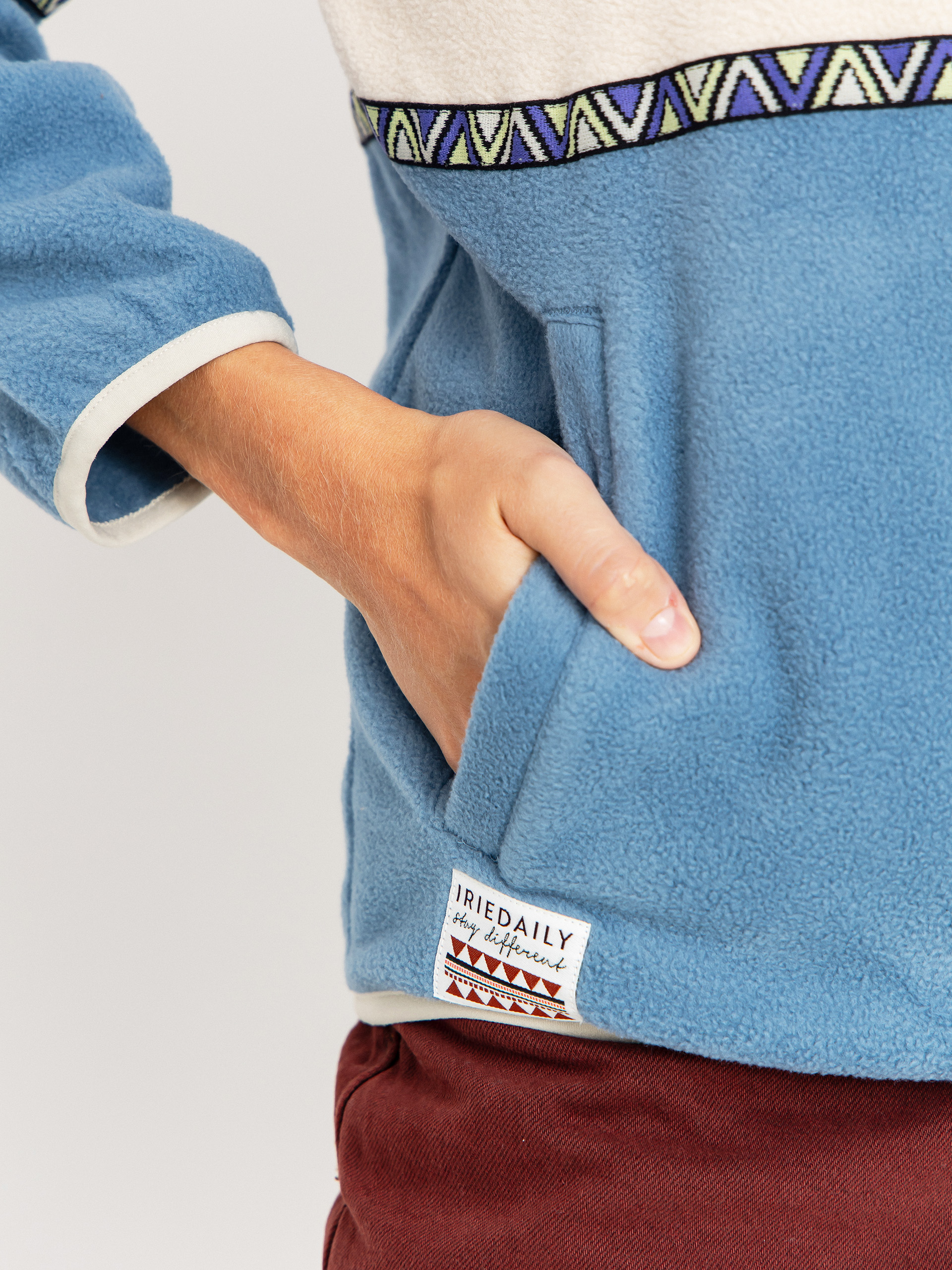 Womens Iriedaily Holina Fleece  (grey blue)