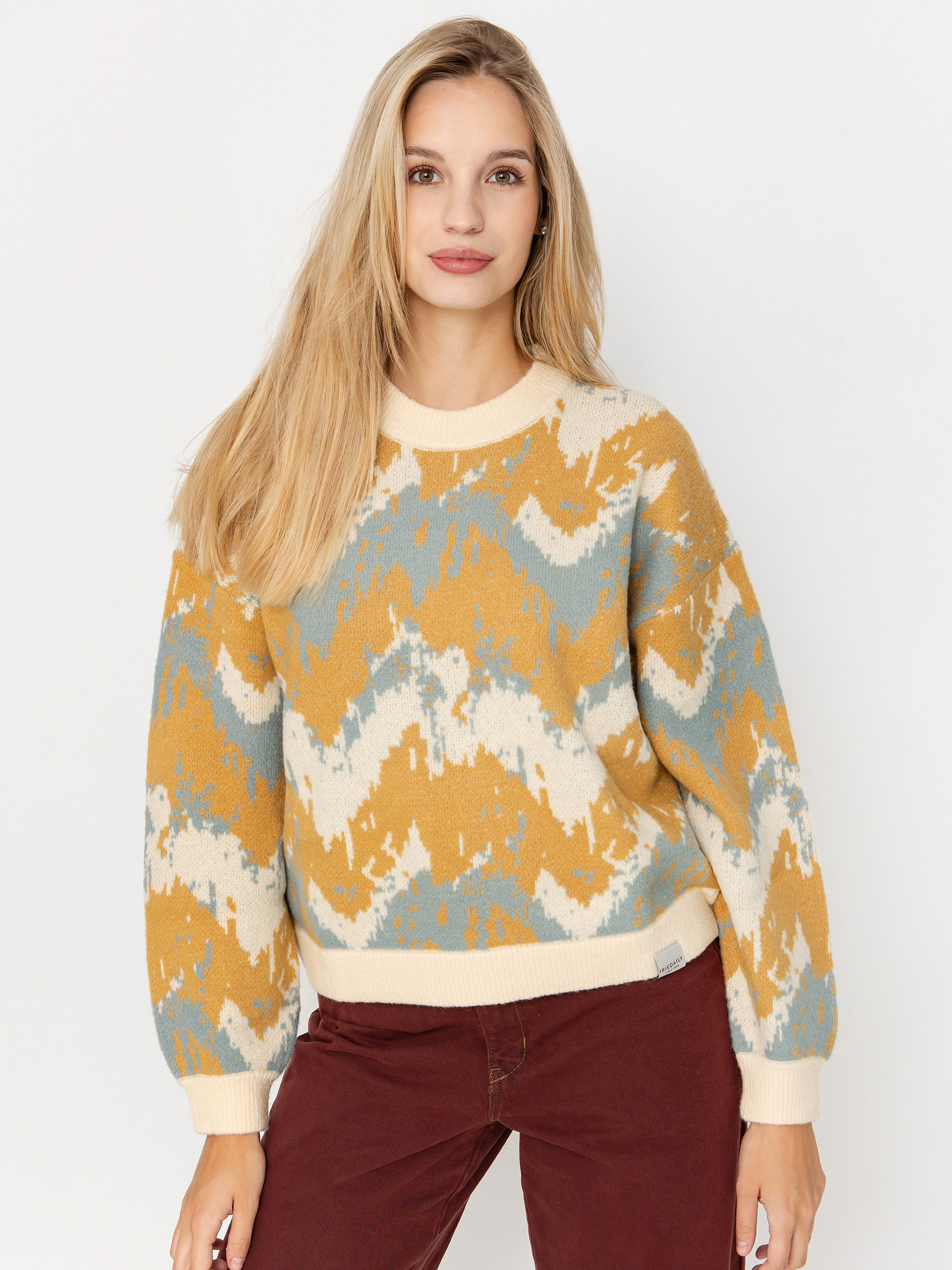 Iriedaily Boxy Fluff Wmn Sweater (khaki grey)