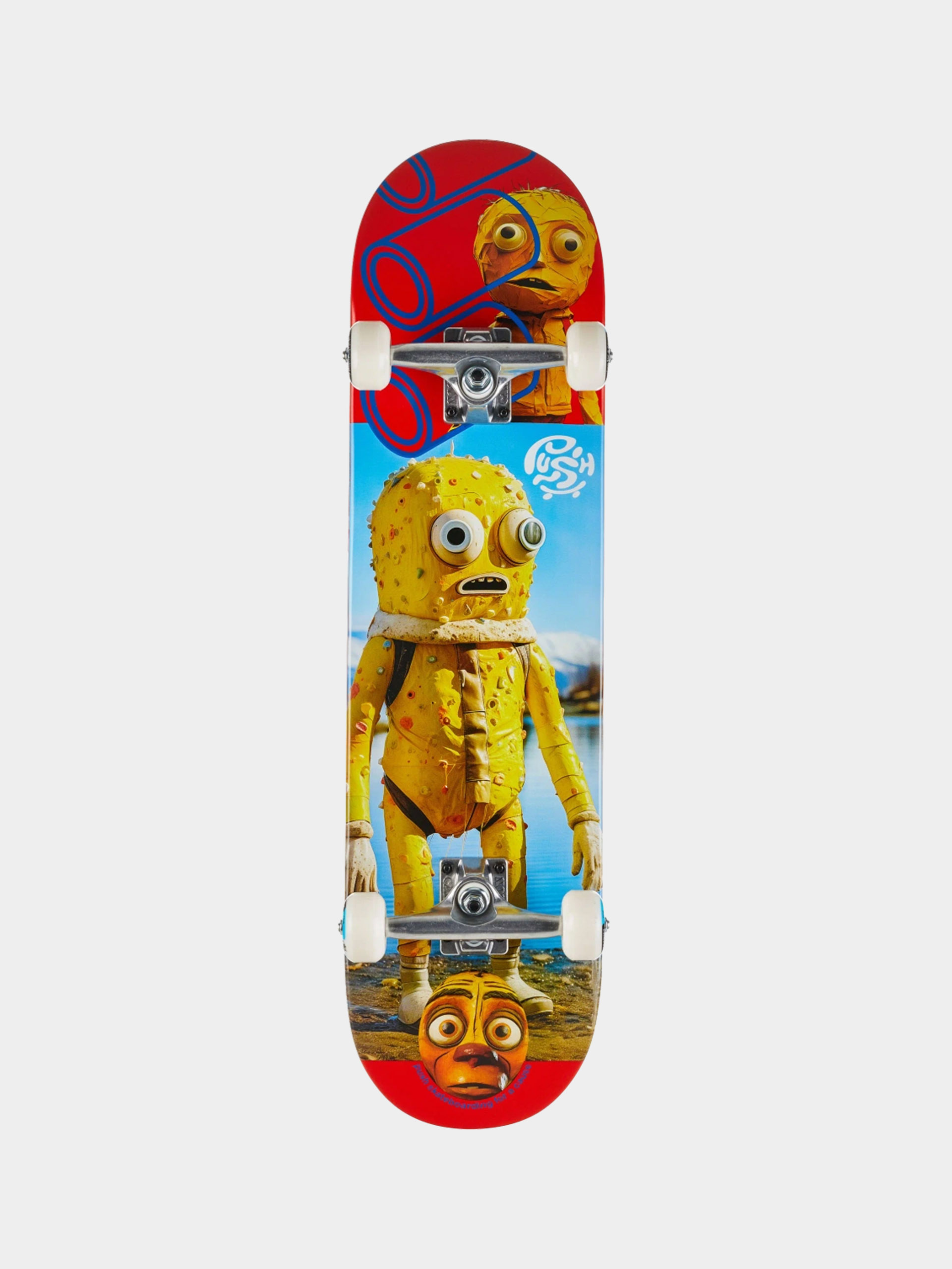 Push Skateboard Yellow Man (red)