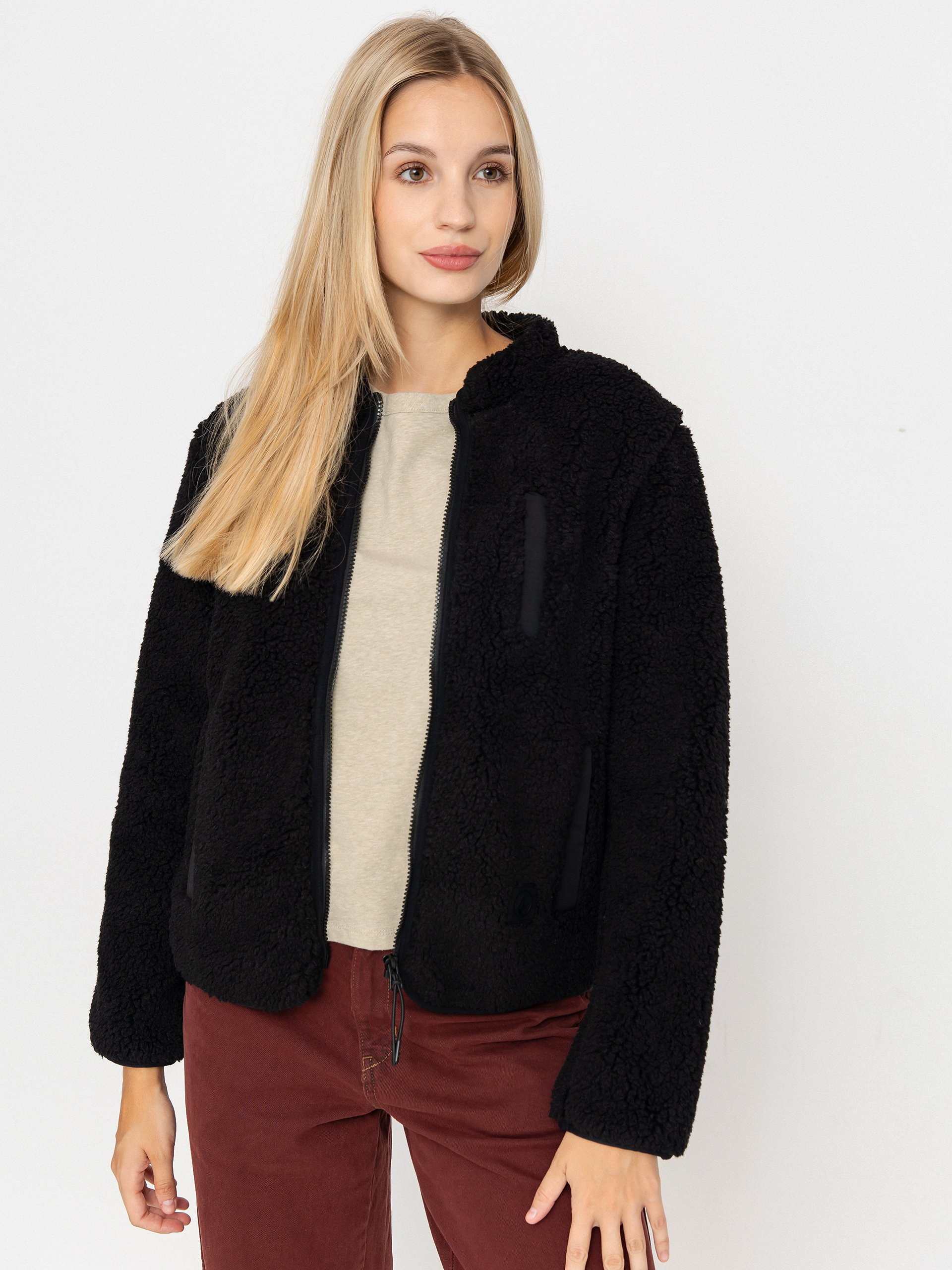 Volcom Sweatshirt Wuzer Fuzzar Wmn (black)