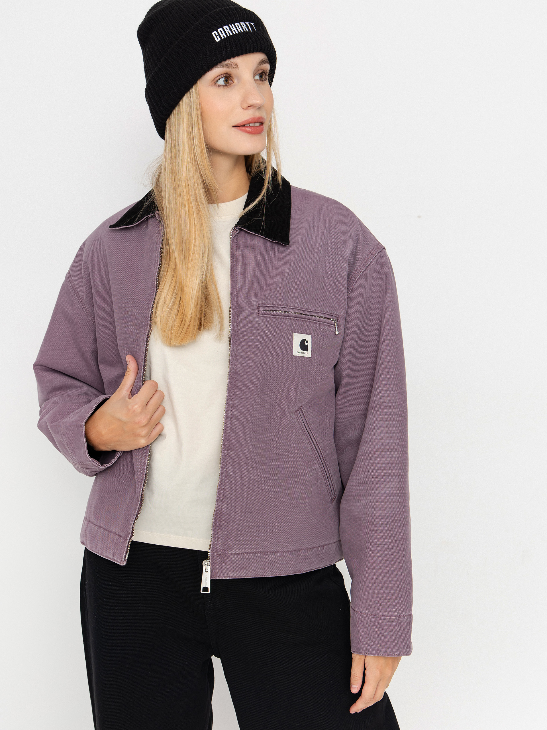 Carhartt WIP Jacket OG Detroit Wmn - violet (phlox/black/stone canvas) Carhartt WIP Jacket OG Detroit Wmn - violet (phlox/black/stone canvas)