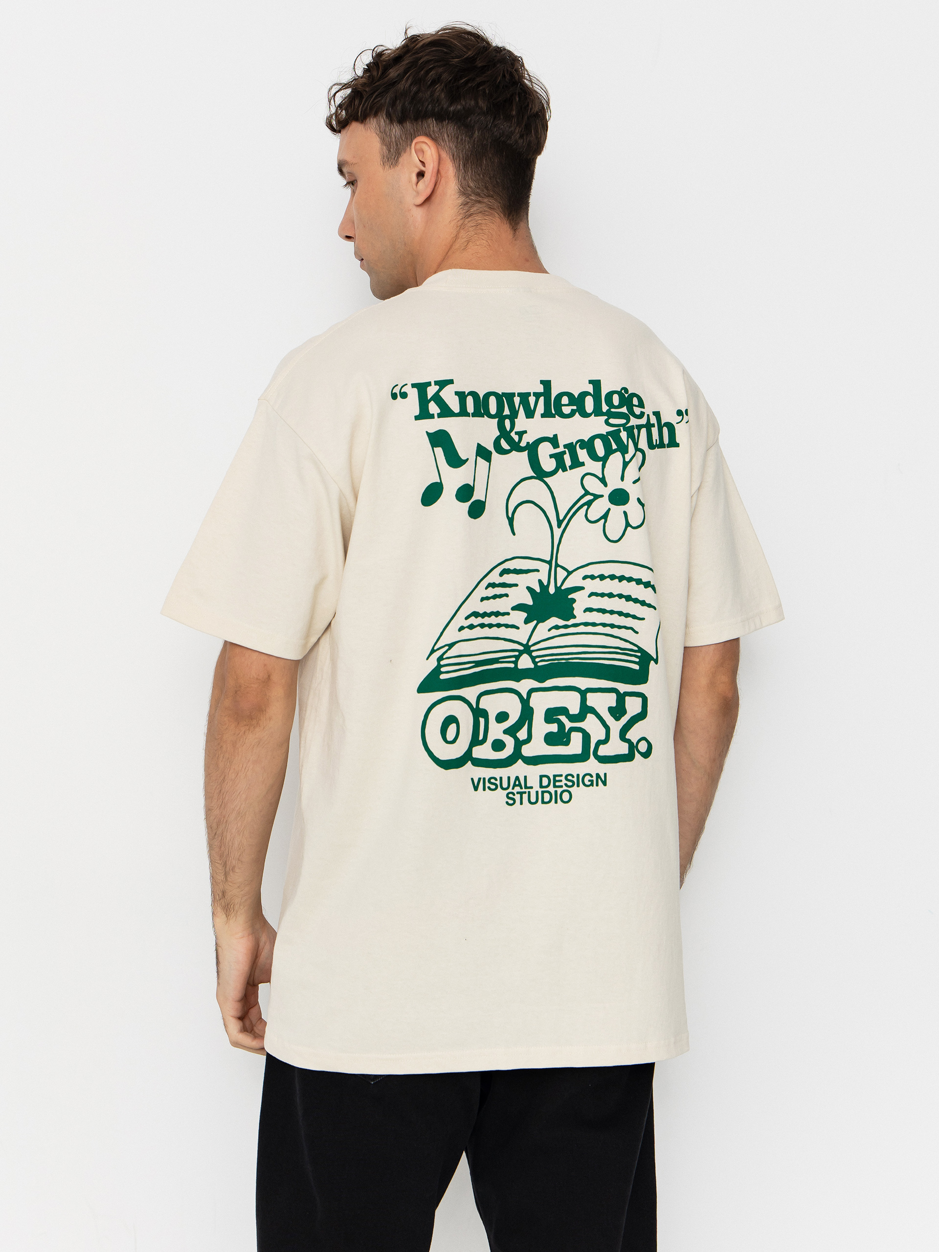 OBEY Obey Knowledge & Growth T-Shirt (cream)