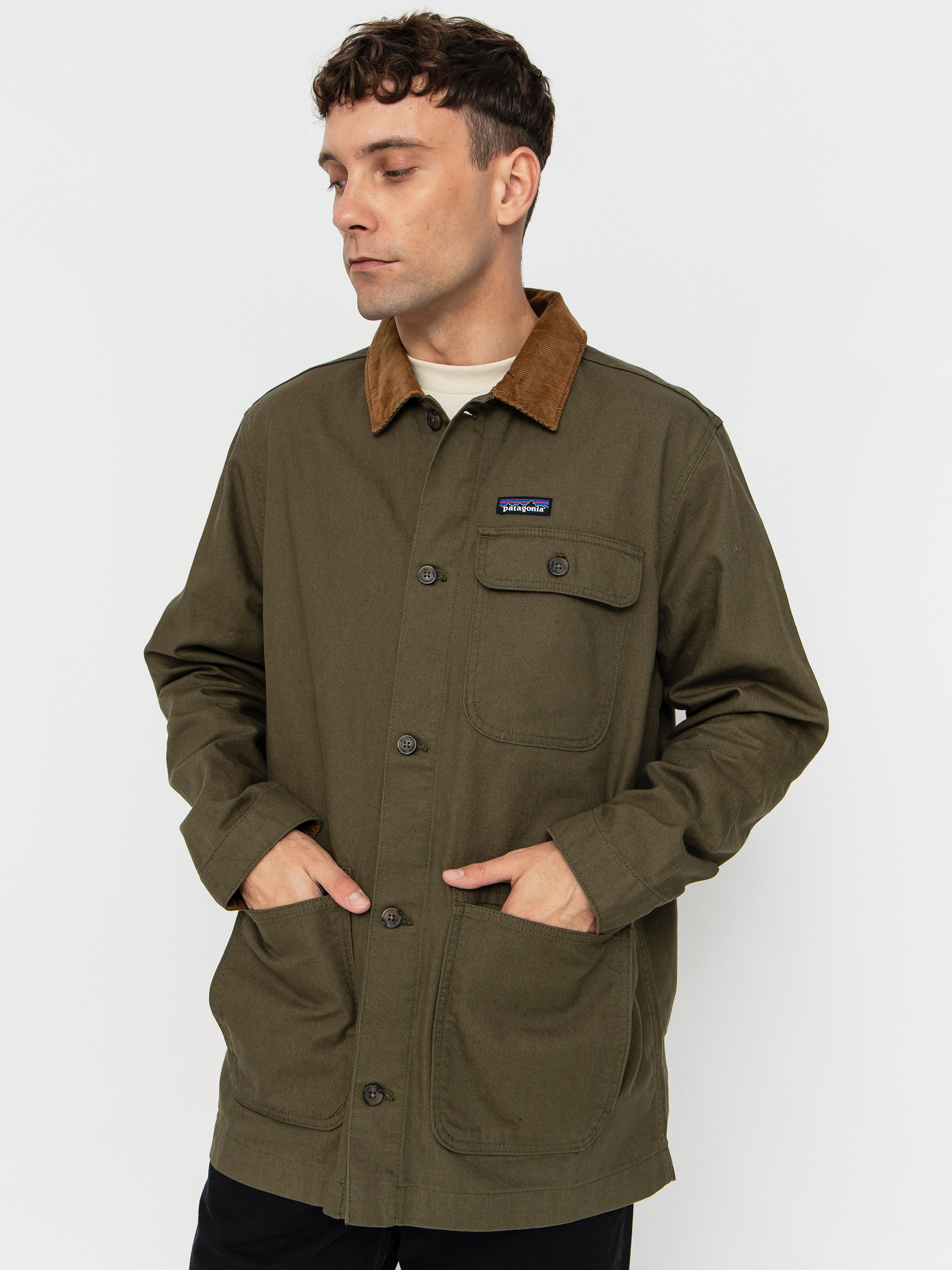 Patagonia Jacket Point Reyes Canvas green (basin green)