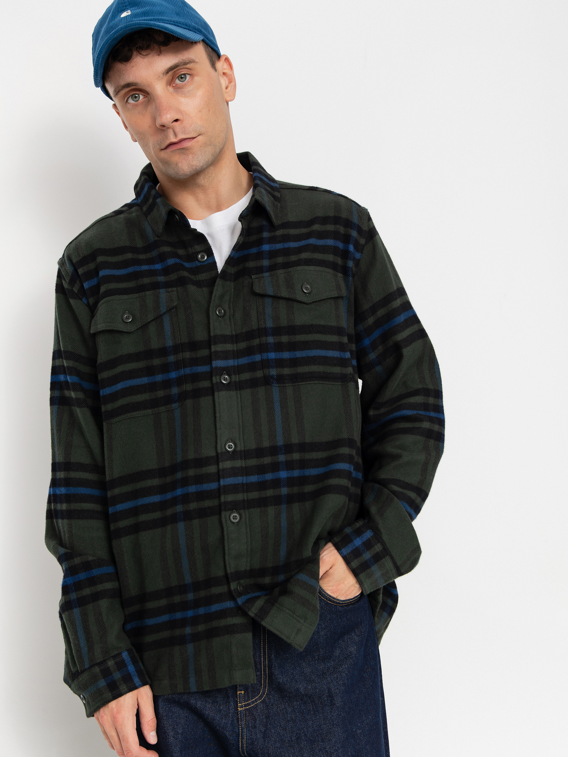 Patagonia Shirt Fjord Flannel (catch old growth green)