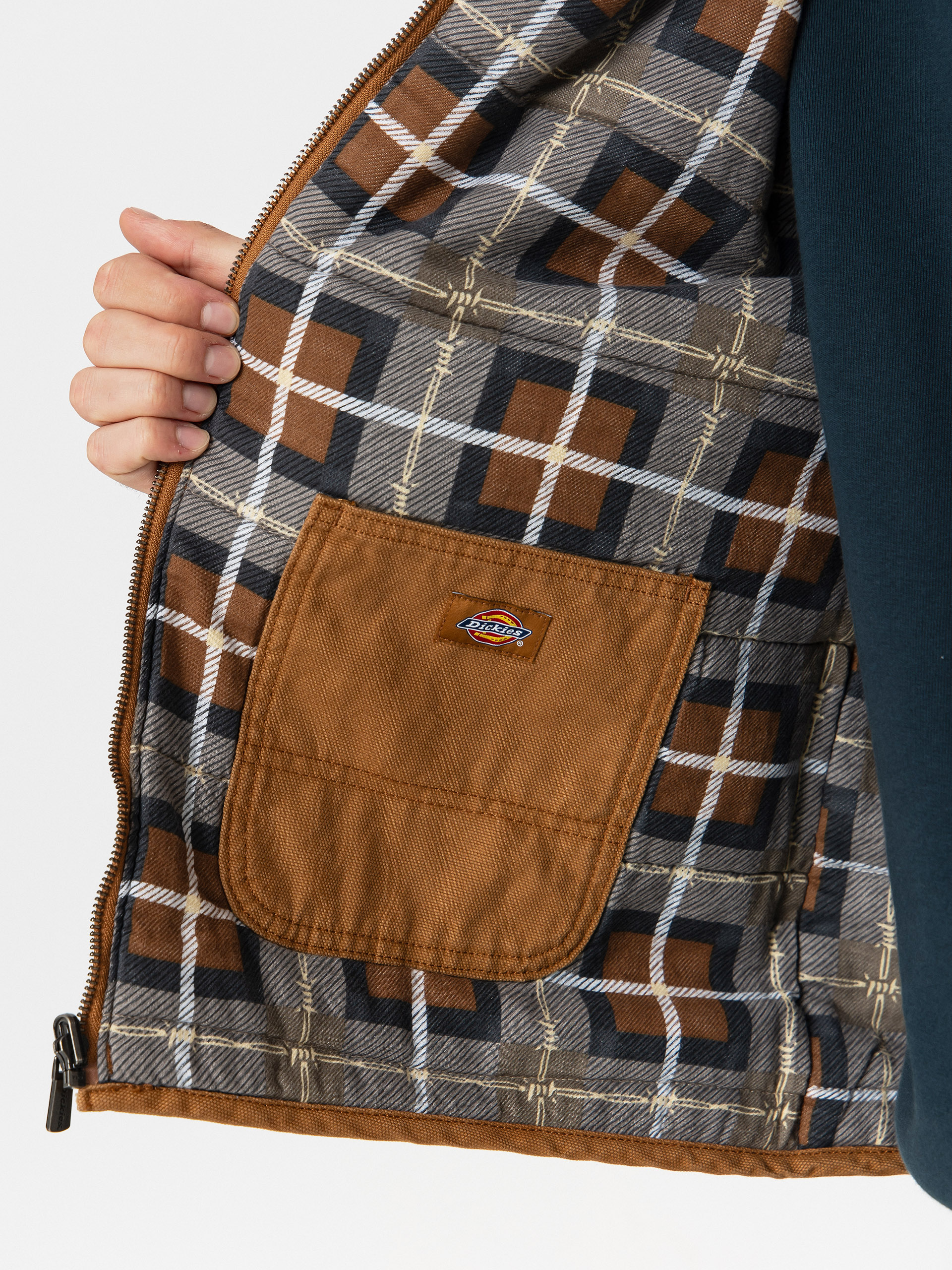 Dickies x Thrasher Vest Weste (brown duck)