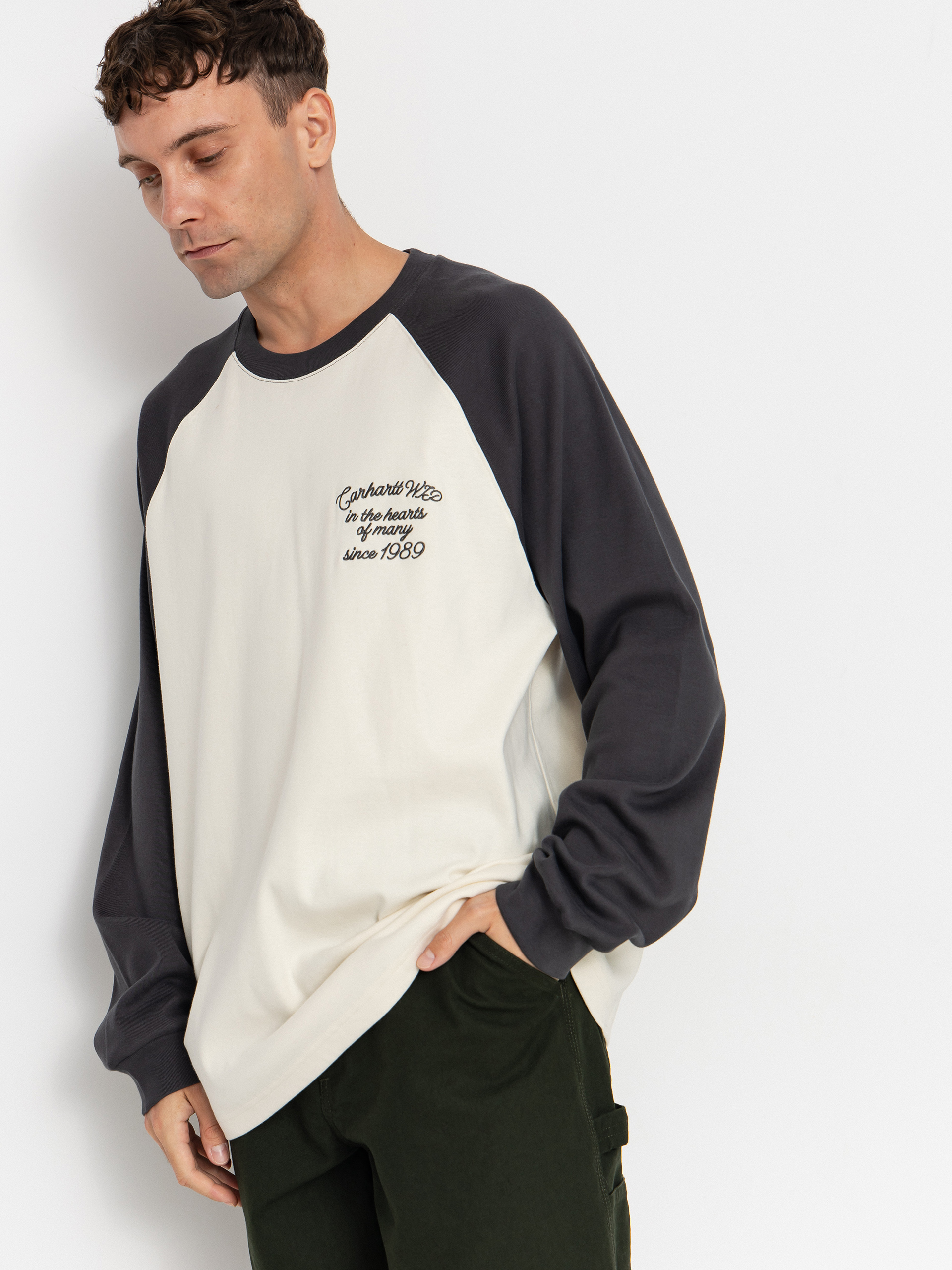 Carhartt WIP Longsleeve Alston (wax/graphite)