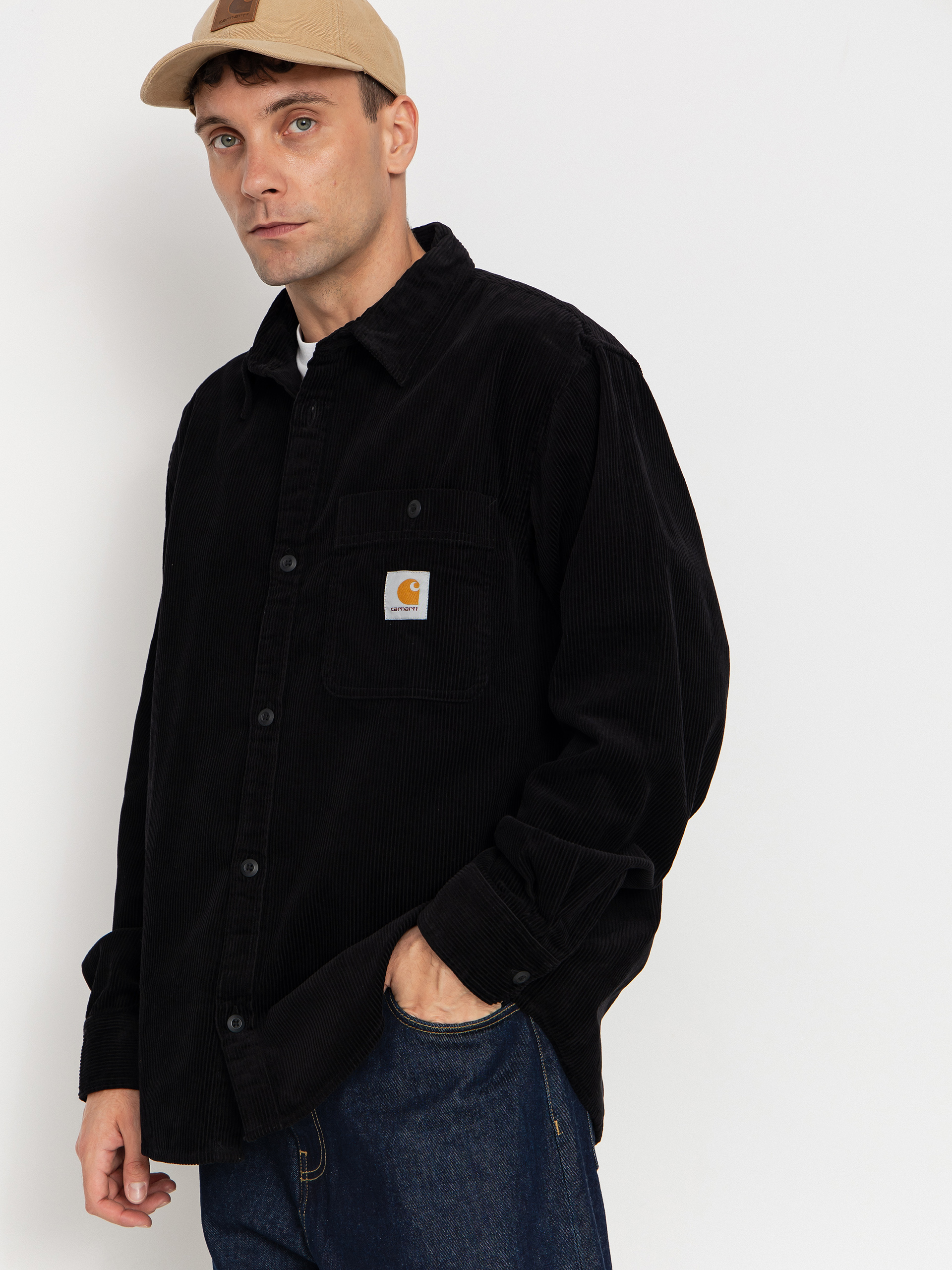 Carhartt WIP Flint Hemd (black)