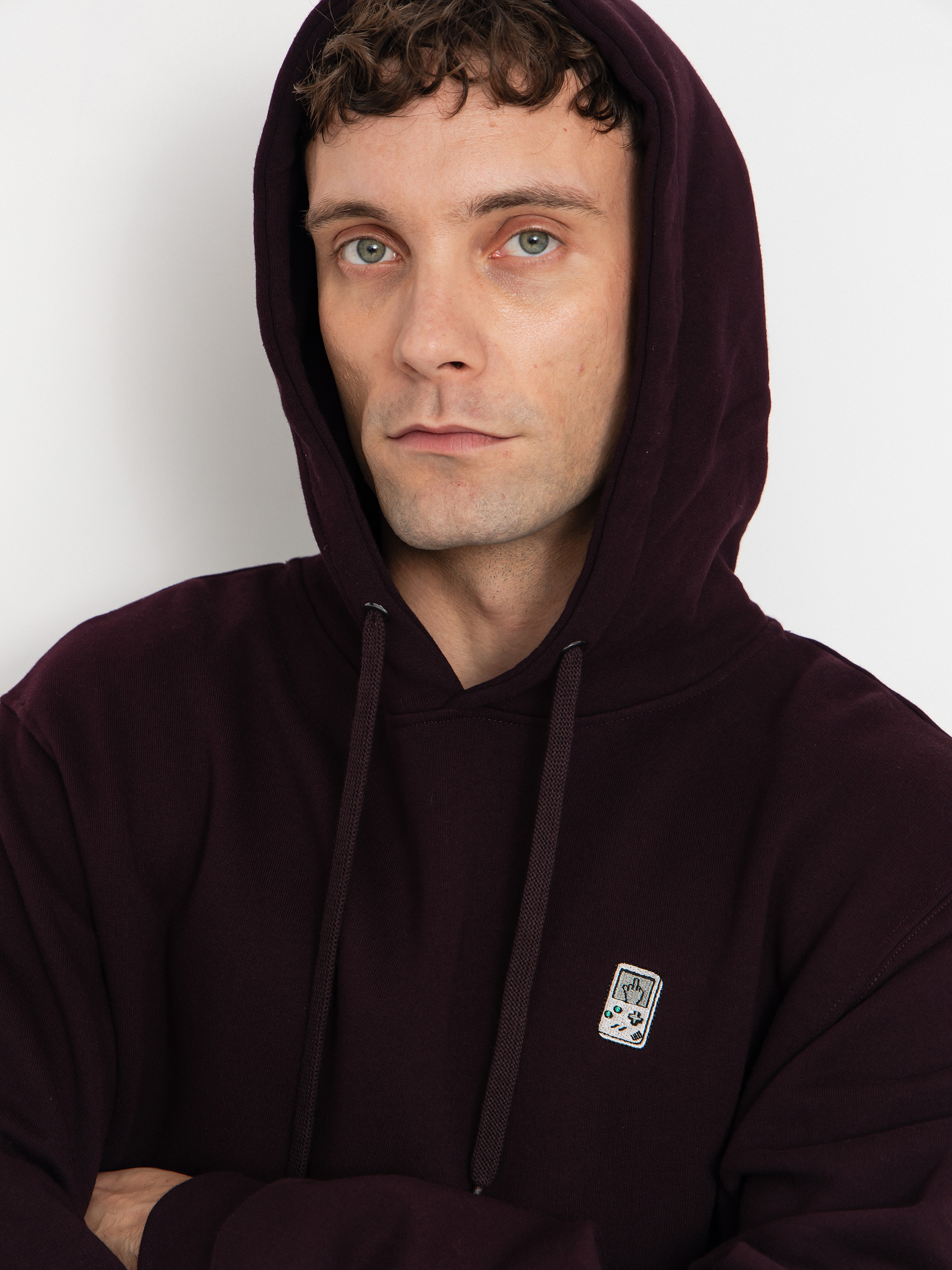 Iriedaily Hoodie Play Different HD (aubergine)