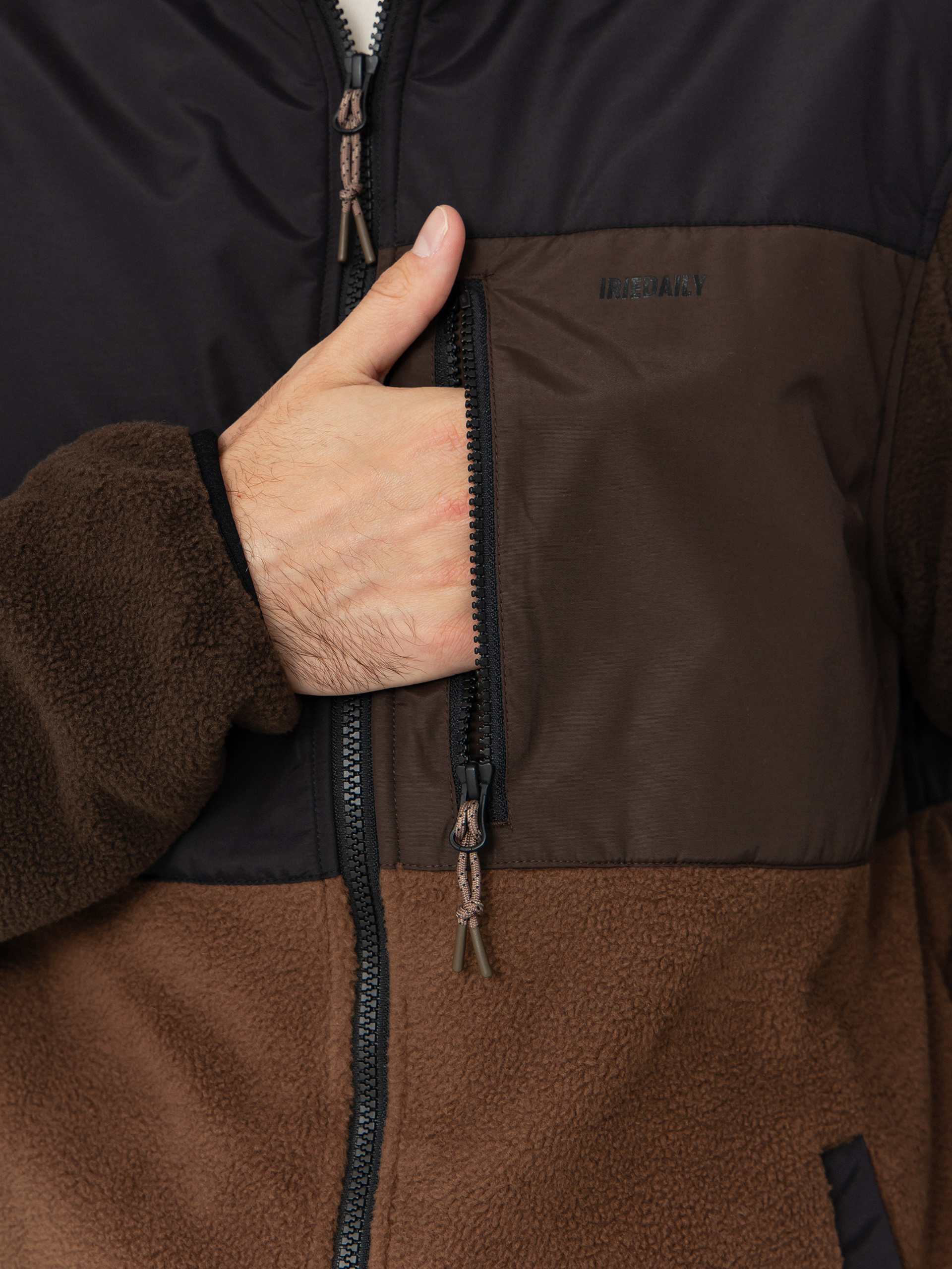 Iriedaily Auf Deck Fleece Jacket (dark coffee)