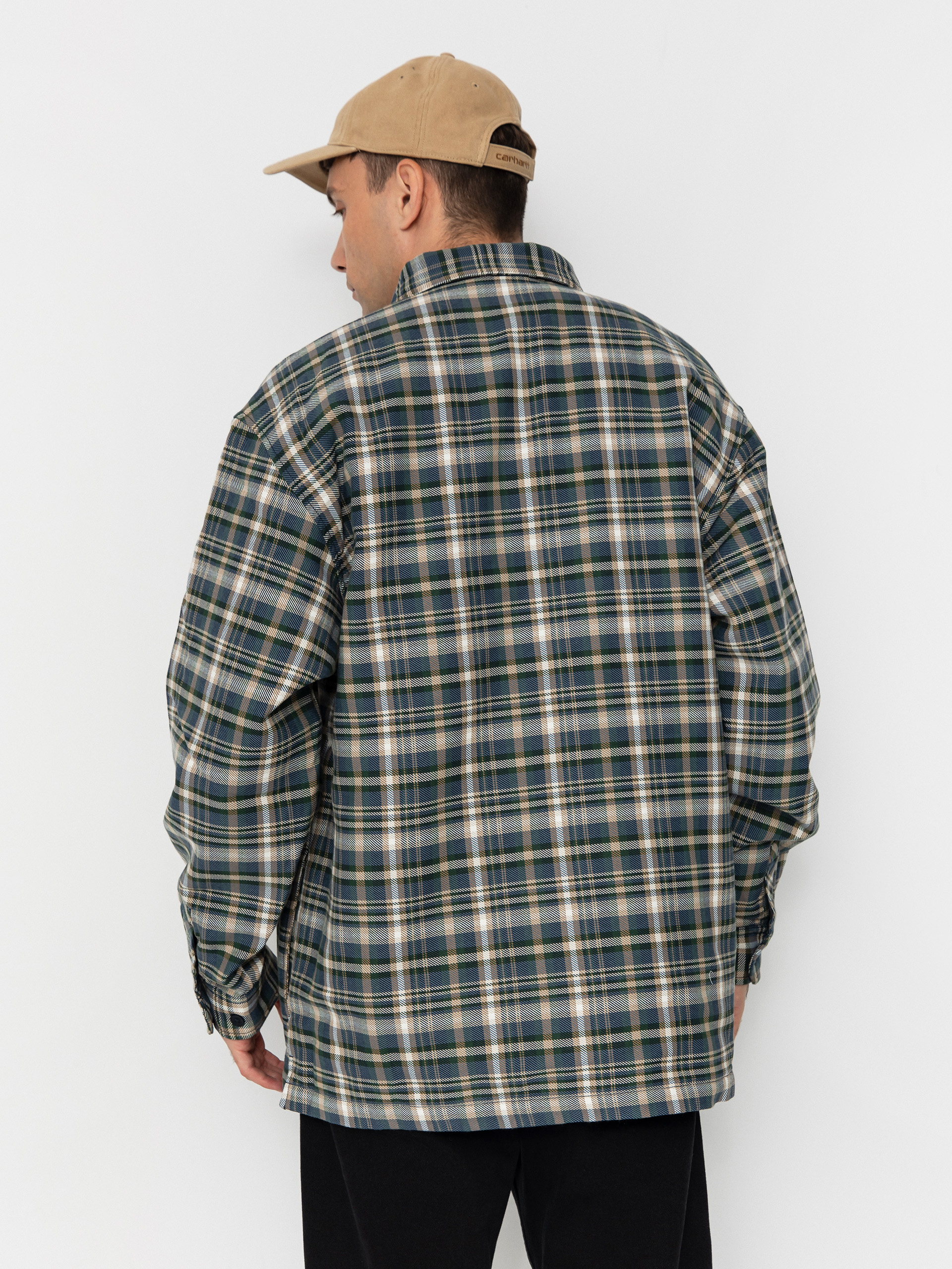 Carhartt WIP Jacket Cronyn - navy blue (cronyn check/dark navy)