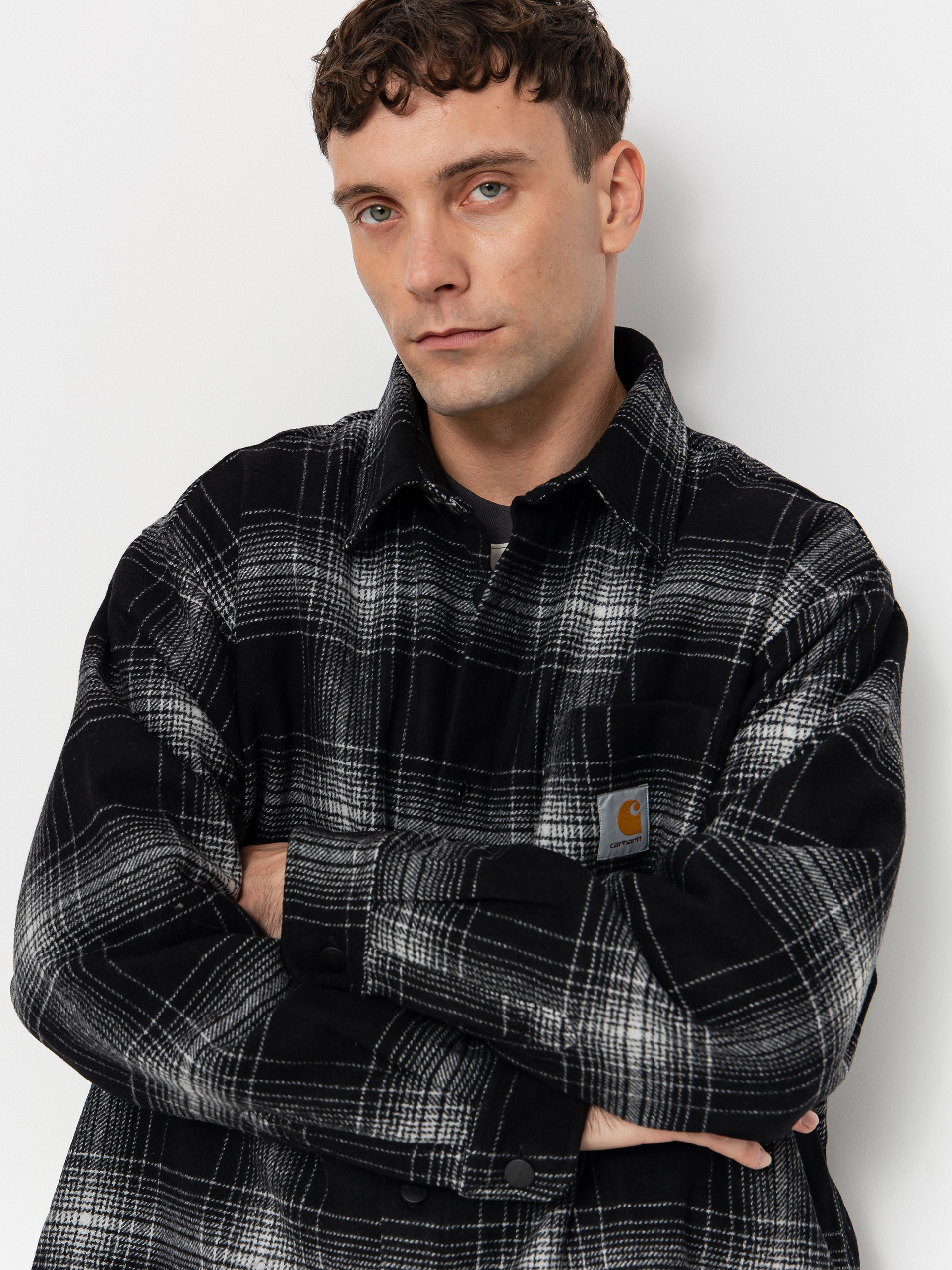 Carhartt WIP Jacket Brennan (brennan check/black/wax)