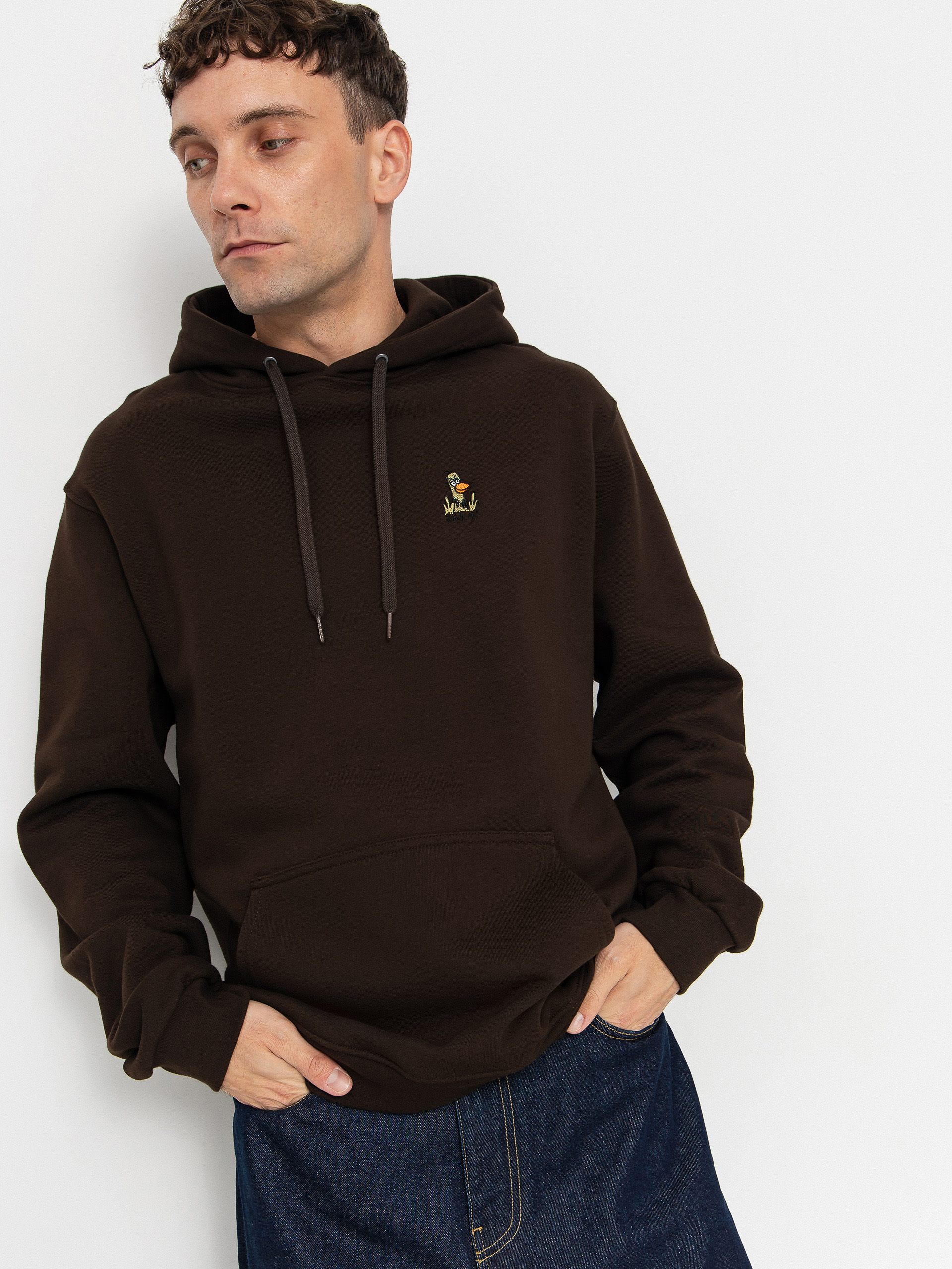 Pullover Dark Brown Essentials Hoodie Iriedaily Hoodie What The