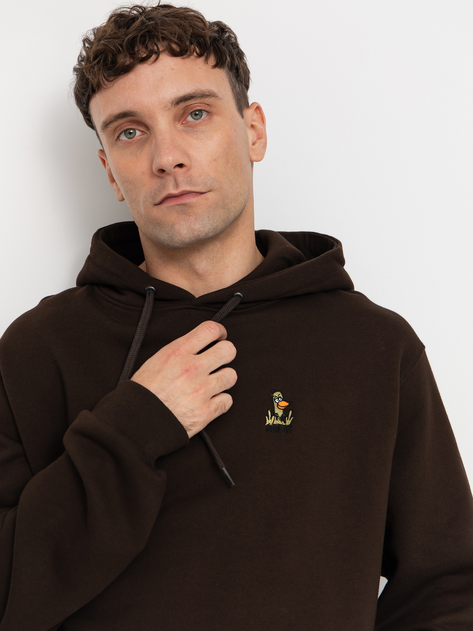 Iriedaily Hoodie What the Duck HD (dark coffee)