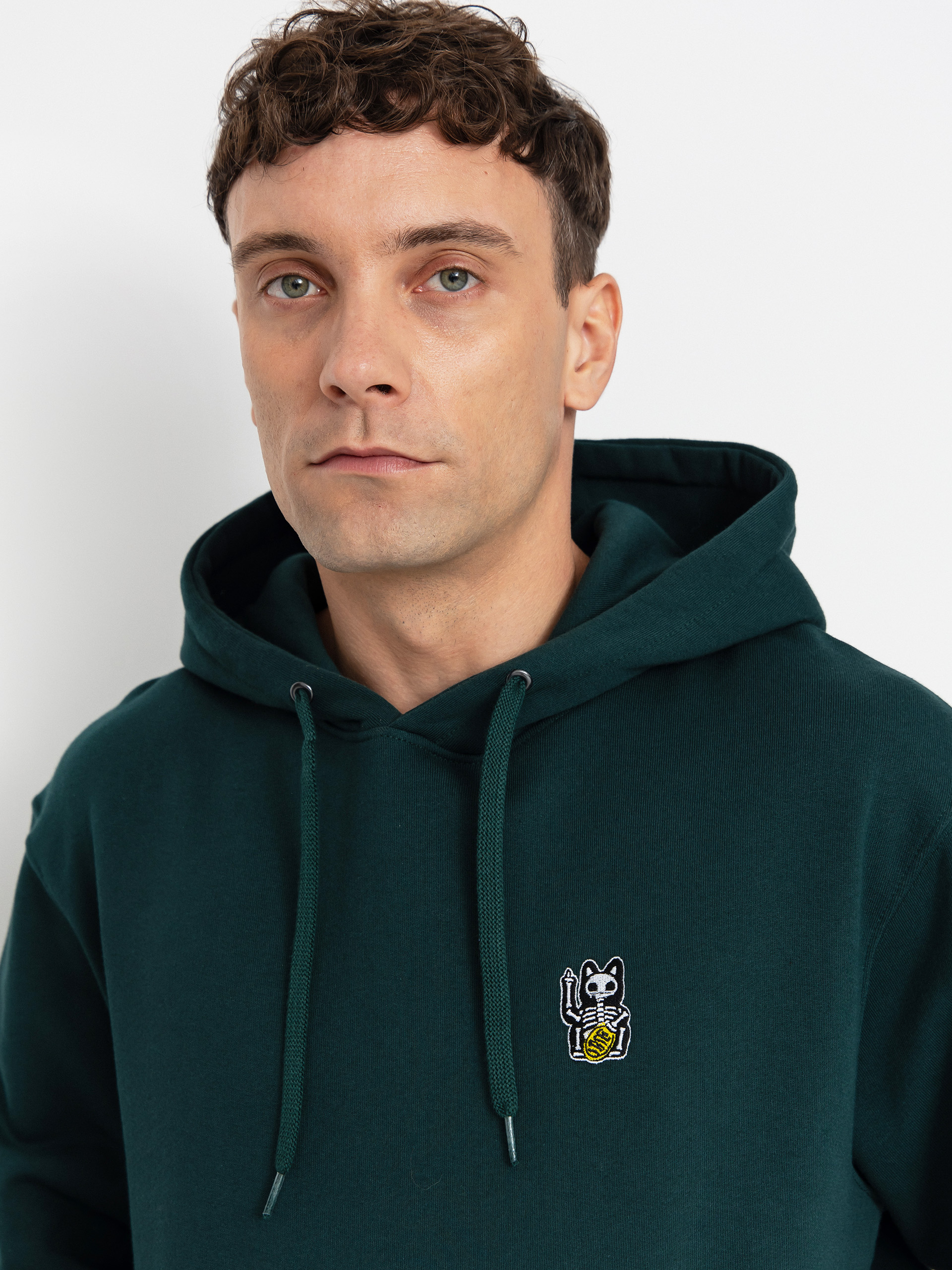 Iriedaily Hoodie Bone Cat HD (nightforest)