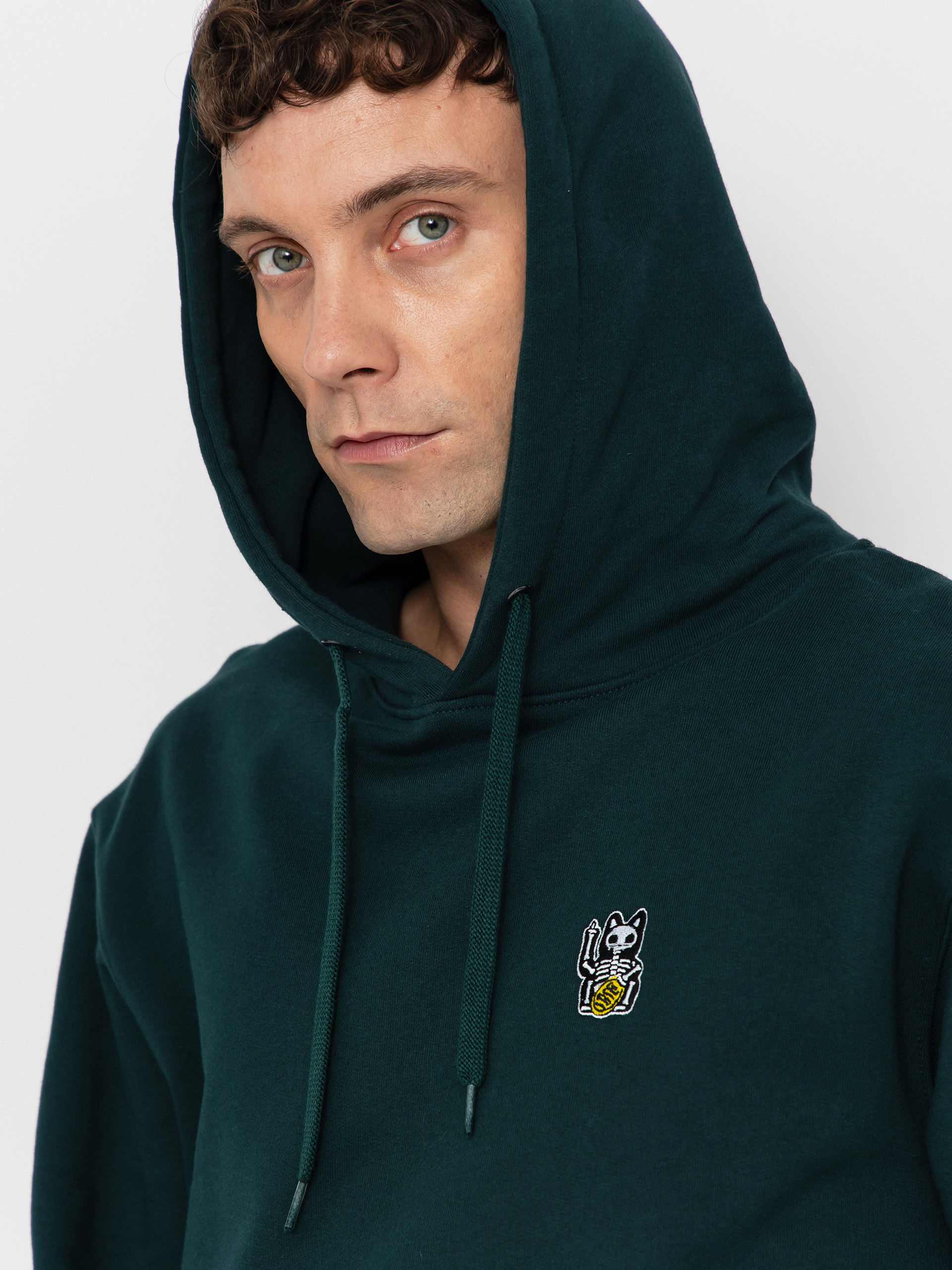 Iriedaily Hoodie Bone Cat HD (nightforest)