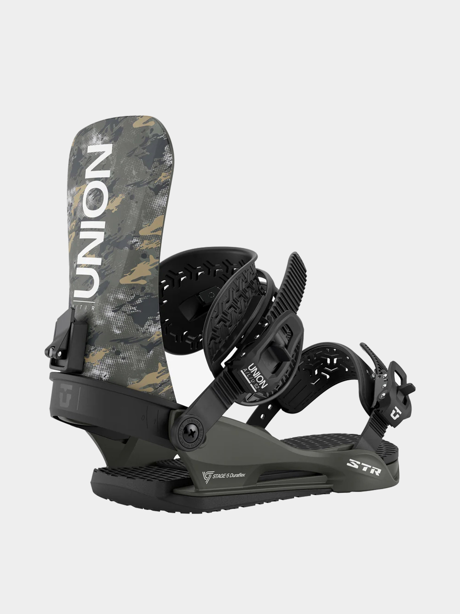 Union Strata x Cobra Dogs Snowboard bindings - red, yellow