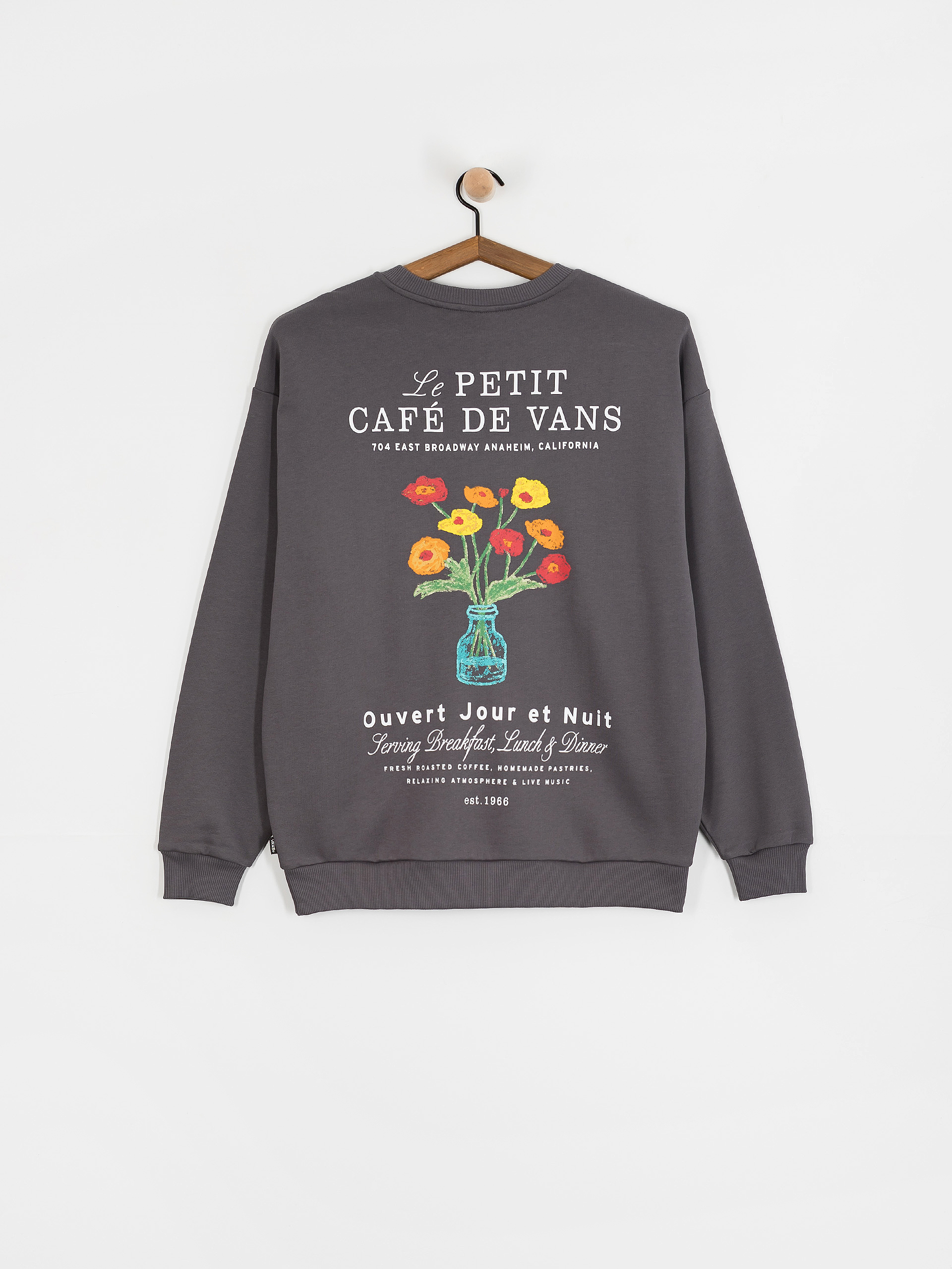 Vans Cafe Vans Os HD Wmn Hoodie (mountain essentials asphalt)