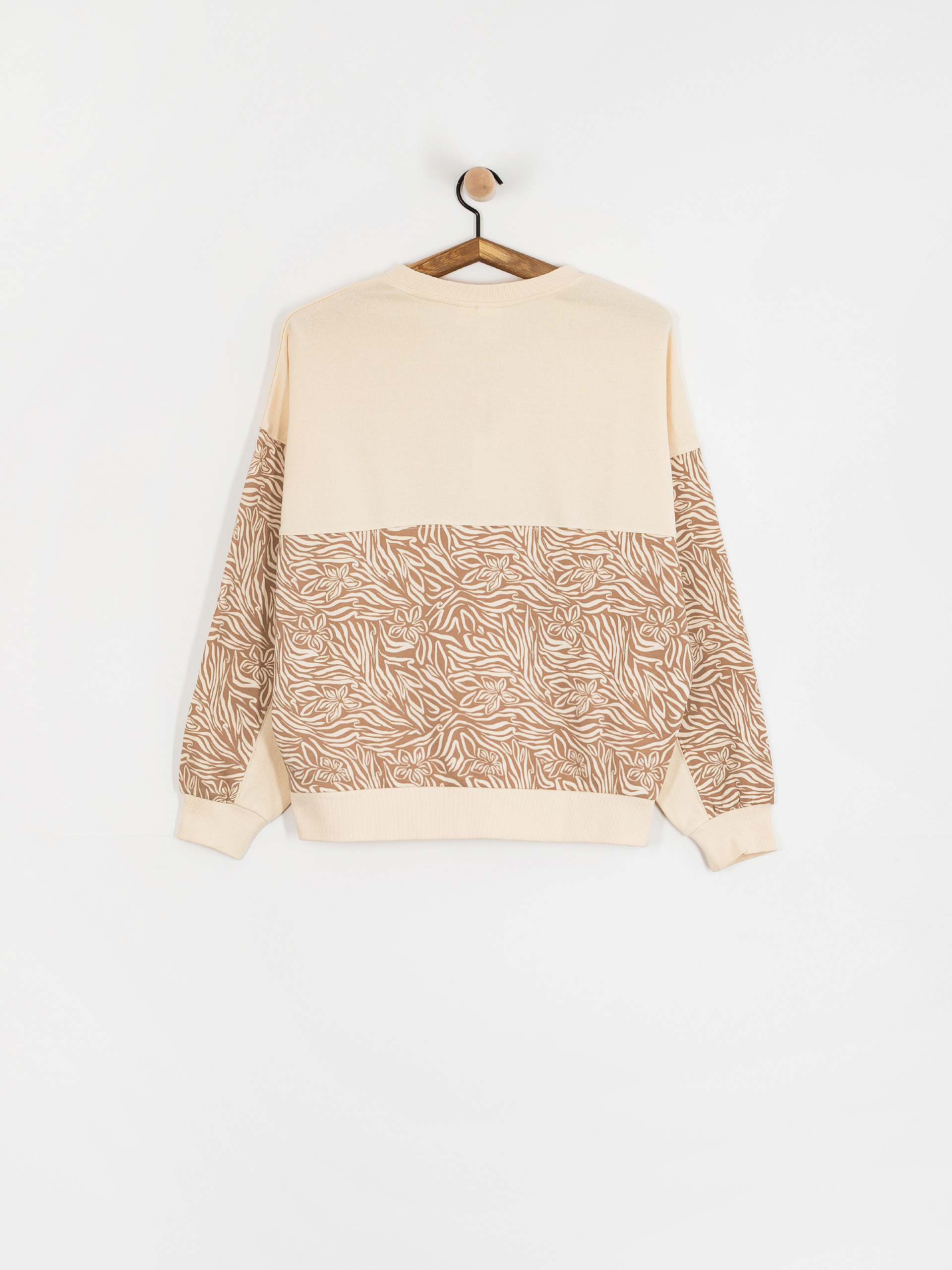 Roxy Gone Wild Block Wmn Sweatshirt (parchment animal floral)