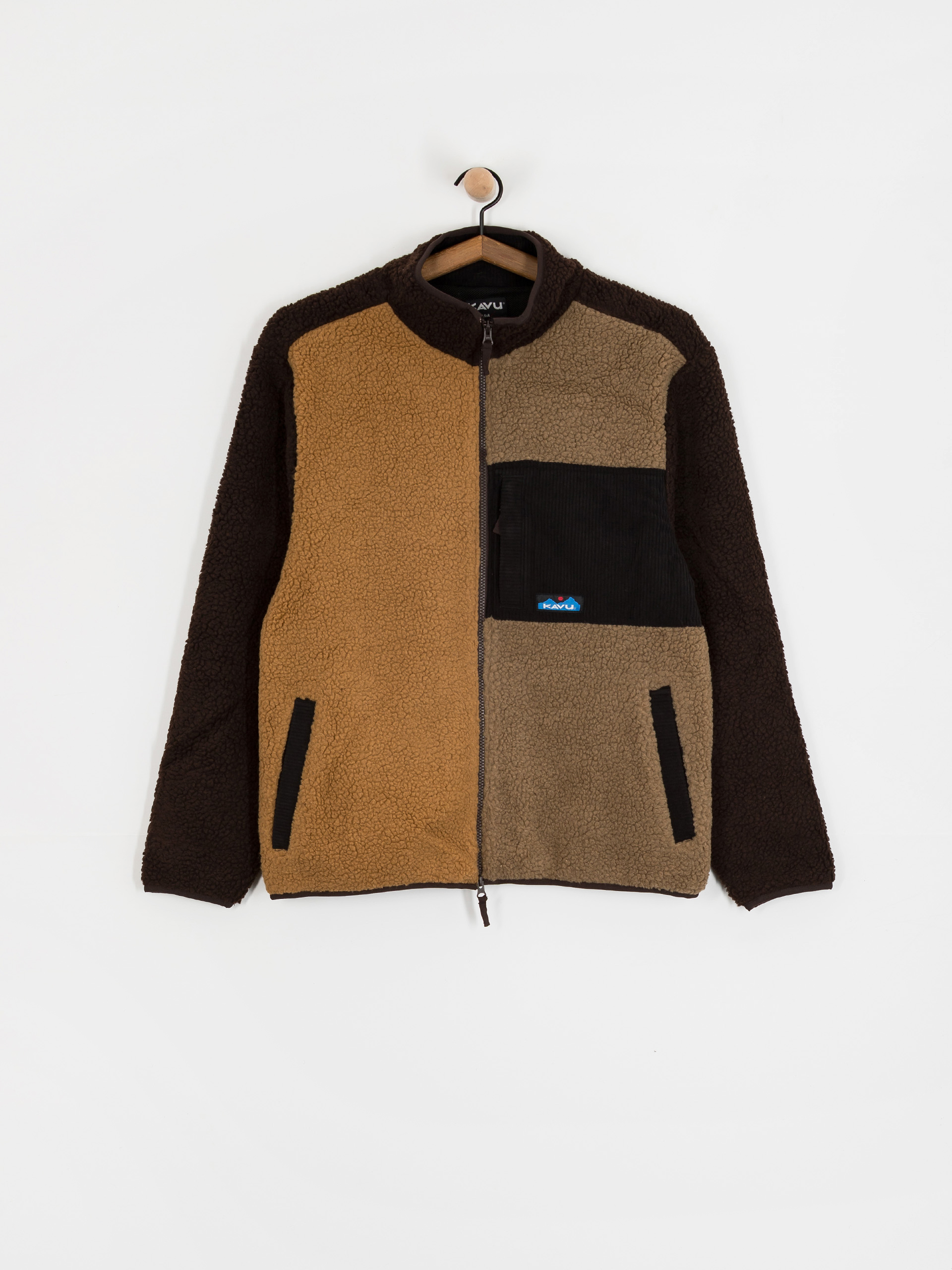 Mens Kavu Wayside Fleece  (wild wood block)