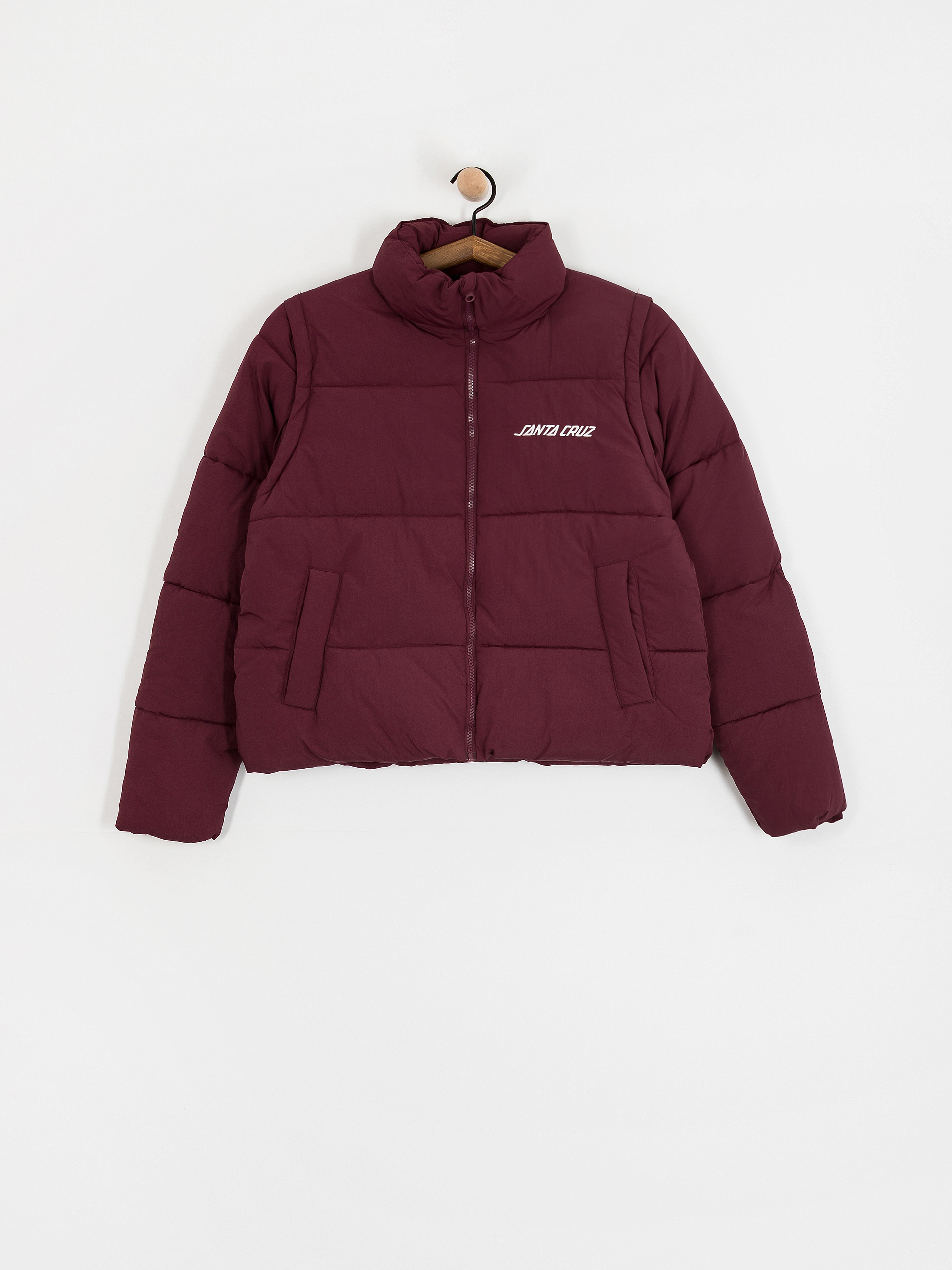 Santa Cruz Strip 2 In 1 Quilted Wmn Jacke (dark cherry)