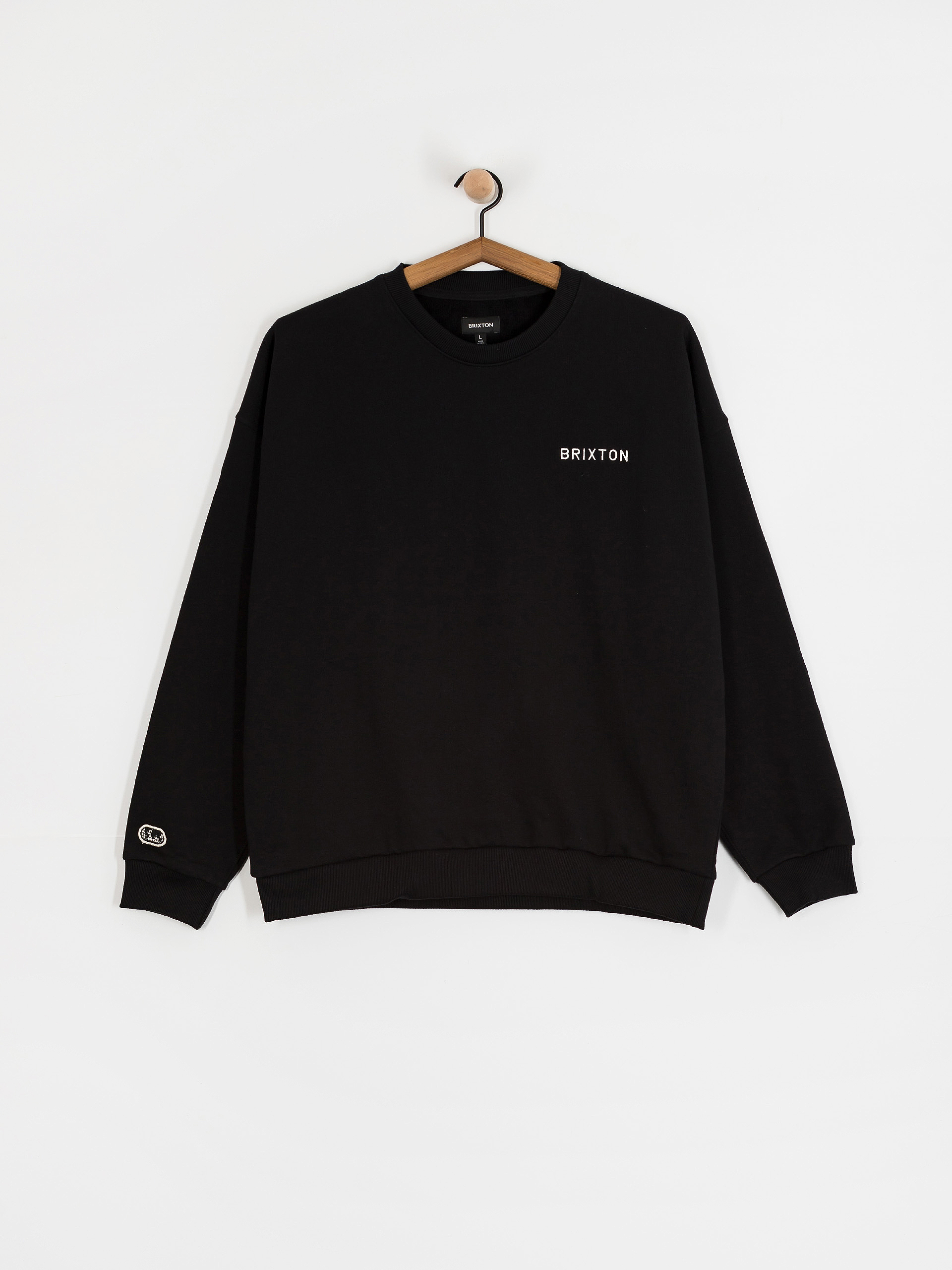 Brixton Embroidered Heavy Weight Sweatshirt (black)